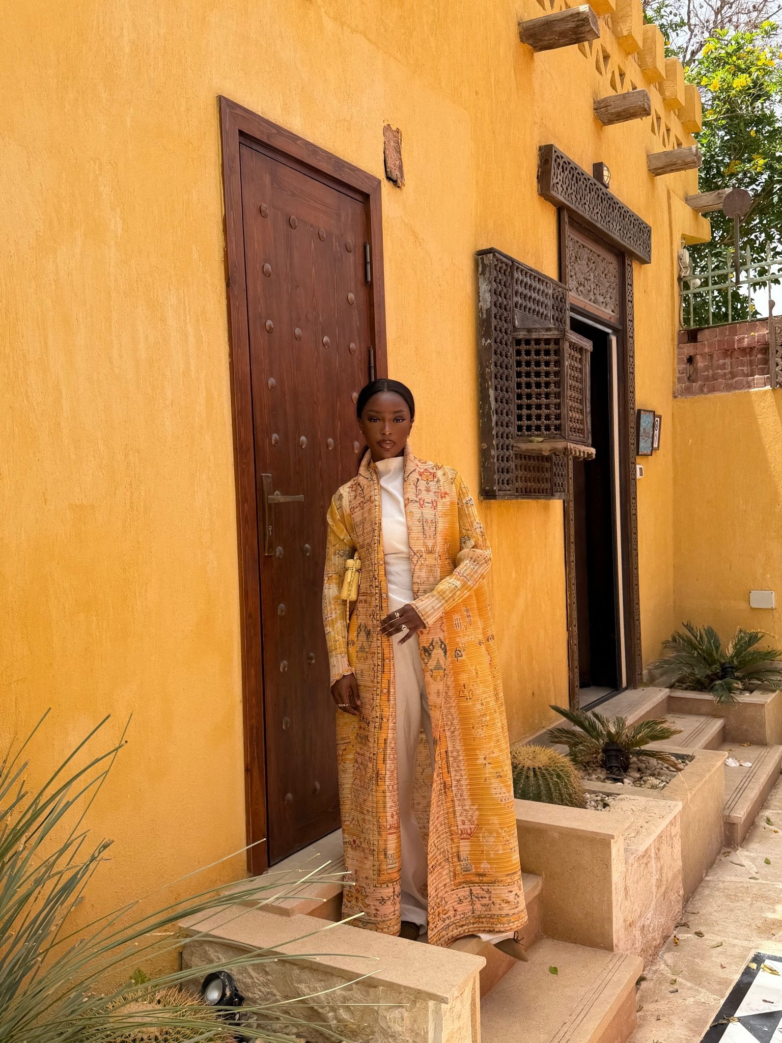 Kimono Alhambra Jaune Doré - TAHIRA