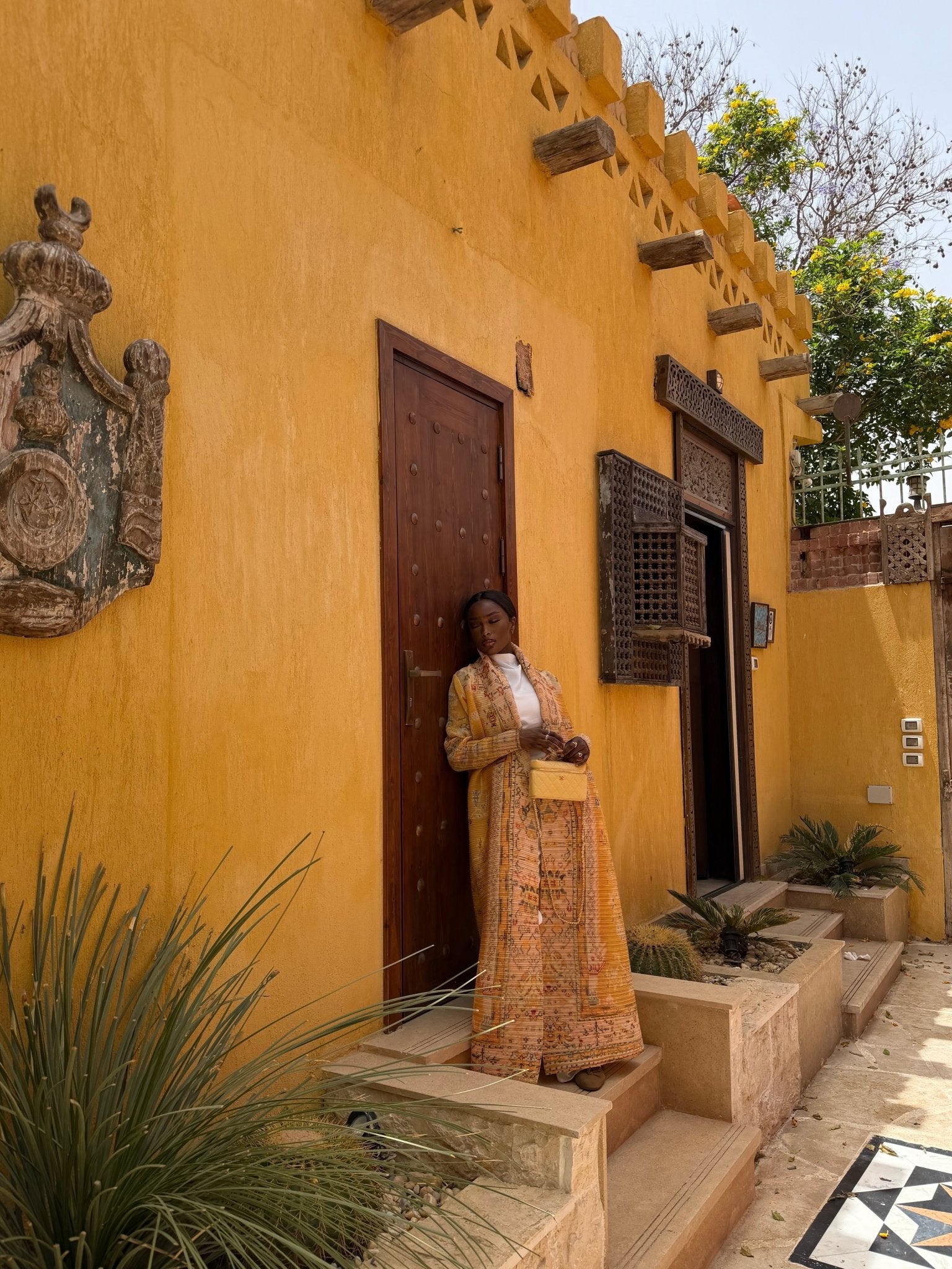 Kimono Alhambra Jaune Doré - TAHIRA