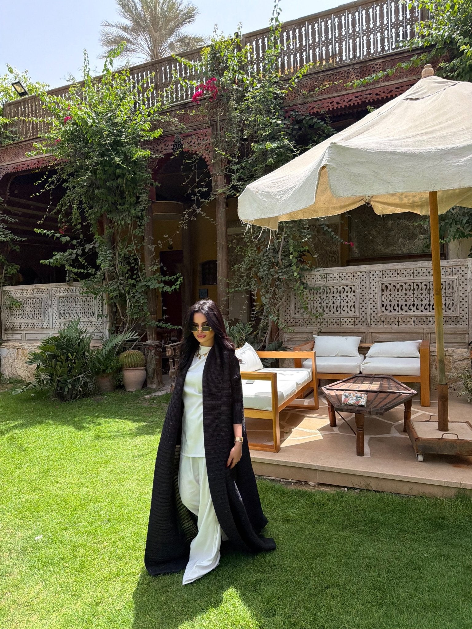Kimono Alhambra Noir Sculpté pailletté - TAHIRA