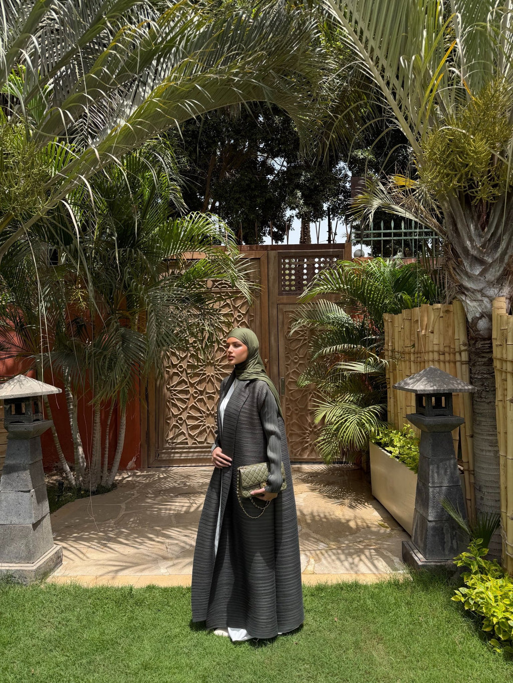 Kimono Alhambra Vert Kaki - TAHIRA