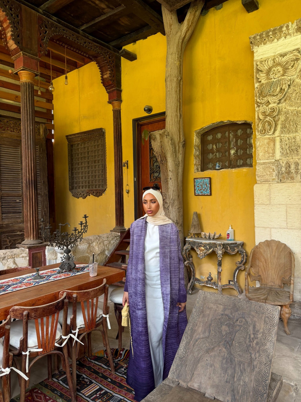 Kimono Alhambra Violet Ombré - TAHIRA