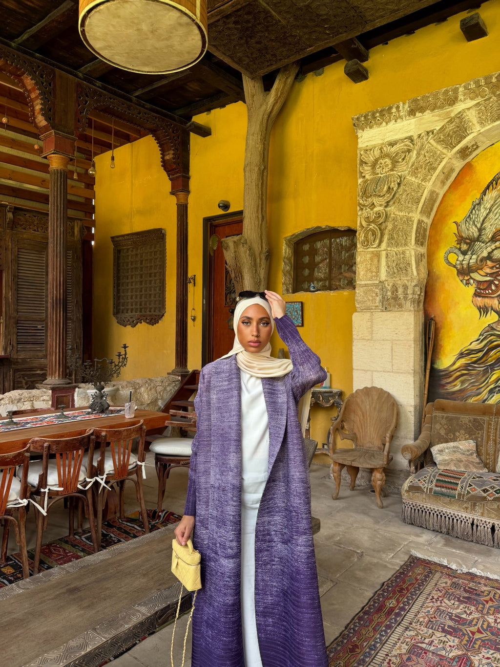 Kimono Alhambra Violet Ombré - TAHIRA