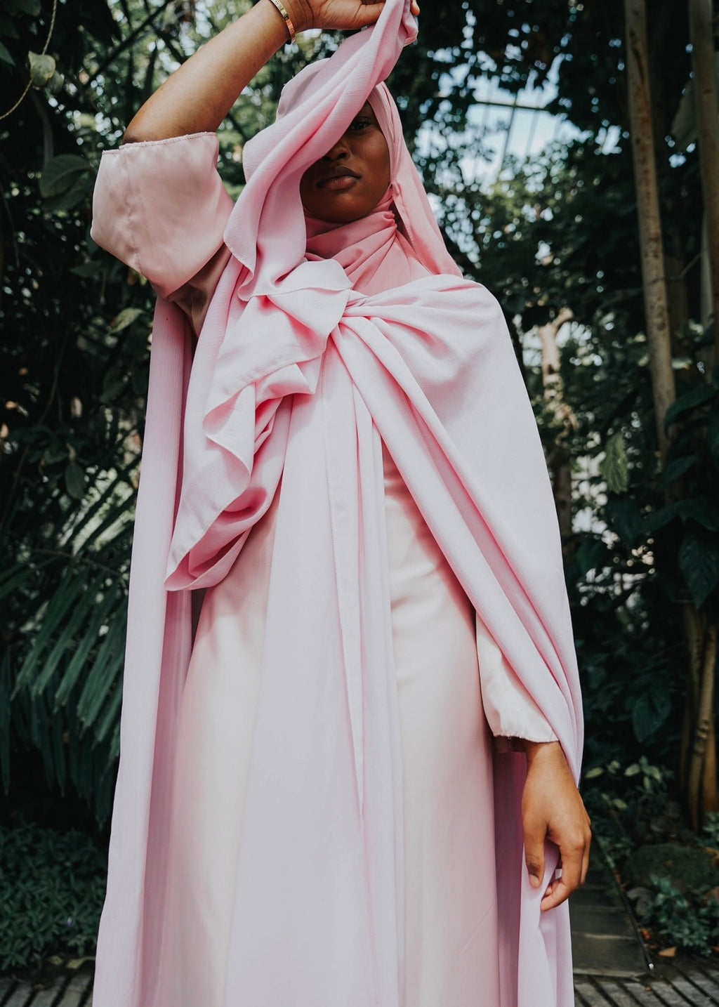 Kimono en Crêpe Phillipine Rose - TAHIRA