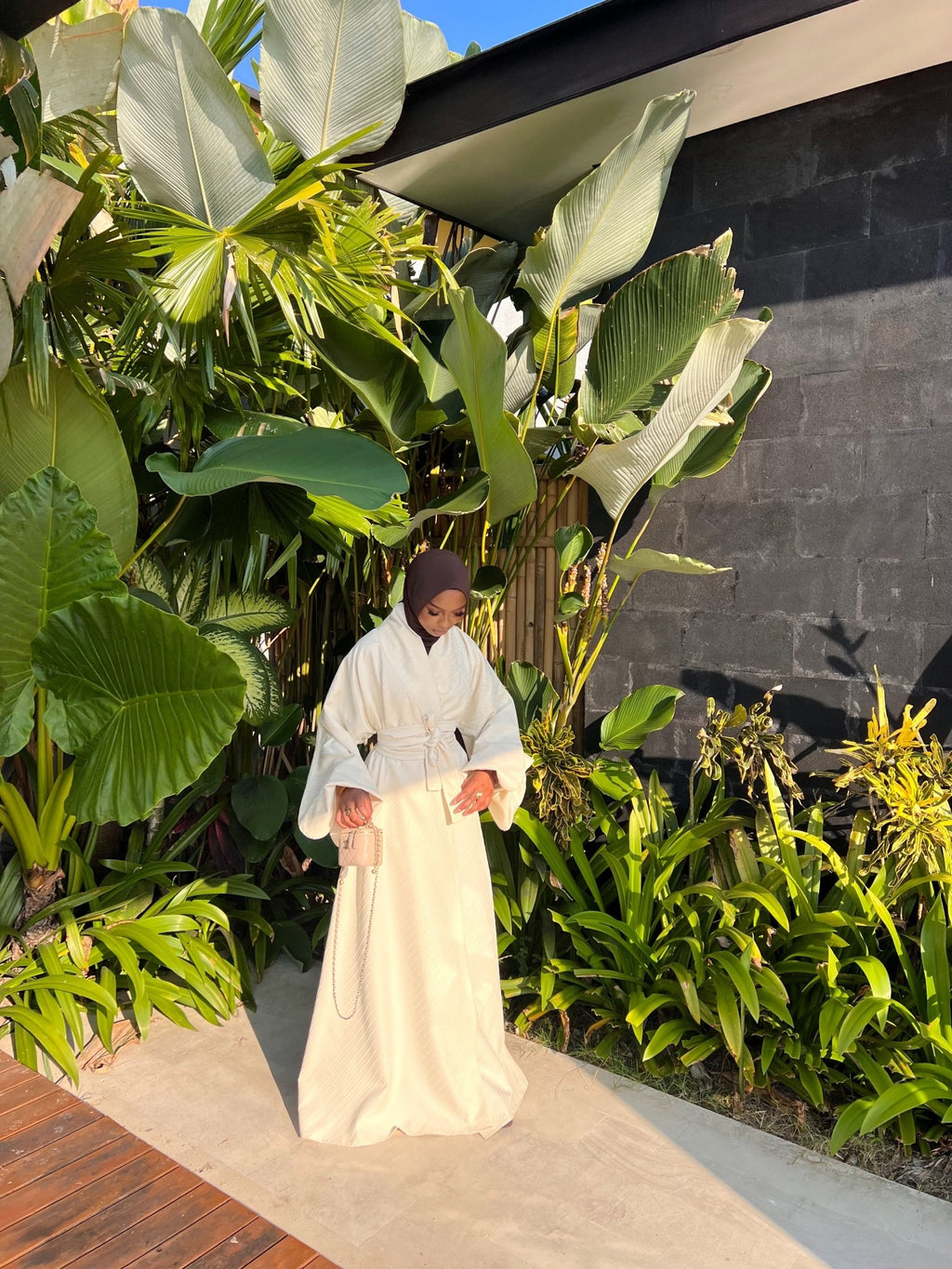 Kimono Sofia Prestige Beige pâle - TAHIRA