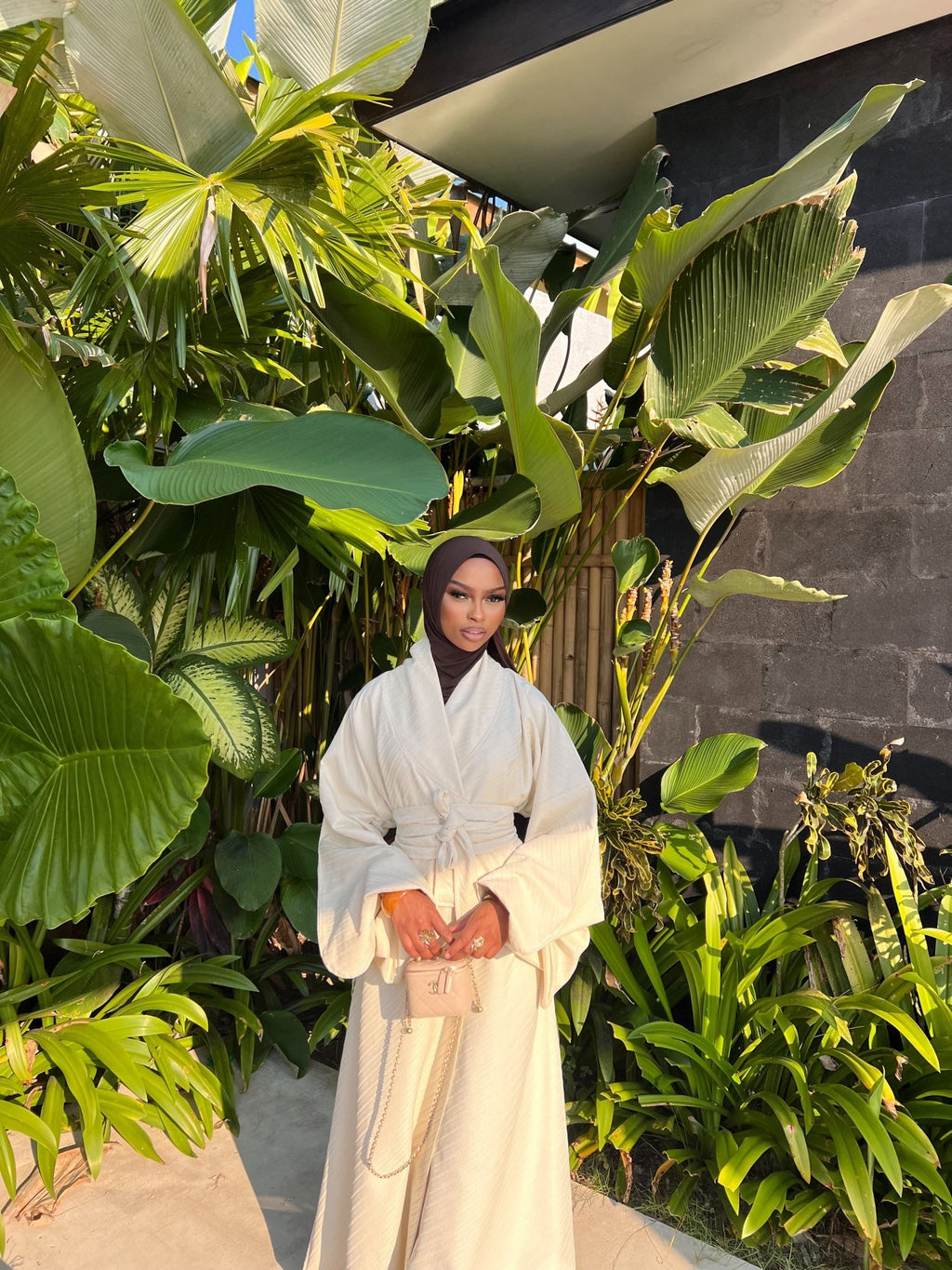 Kimono Sofia Prestige Beige pâle - TAHIRA