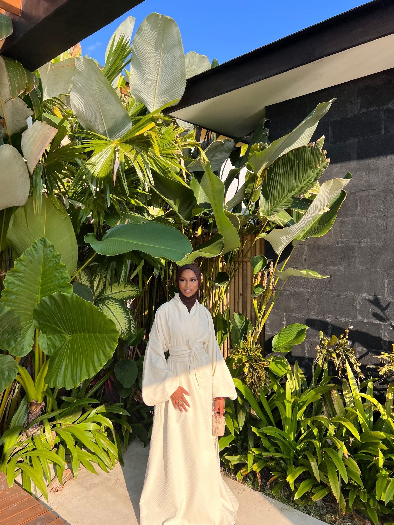 Kimono Sofia Prestige Beige pâle - TAHIRA