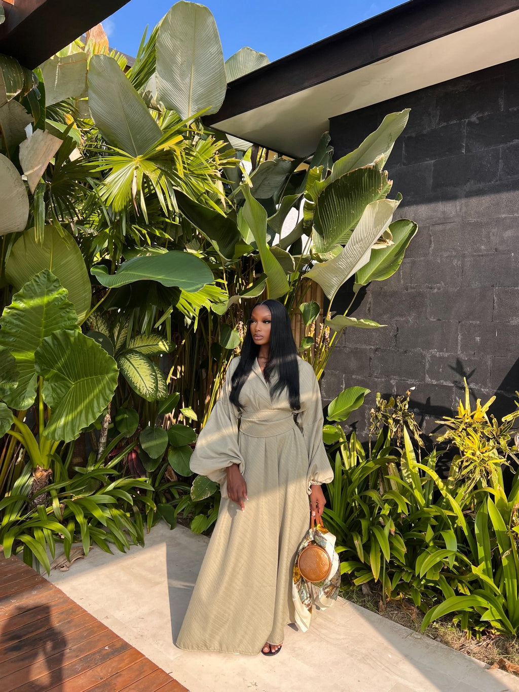 Kimono Sofia Prestige Vert - TAHIRA