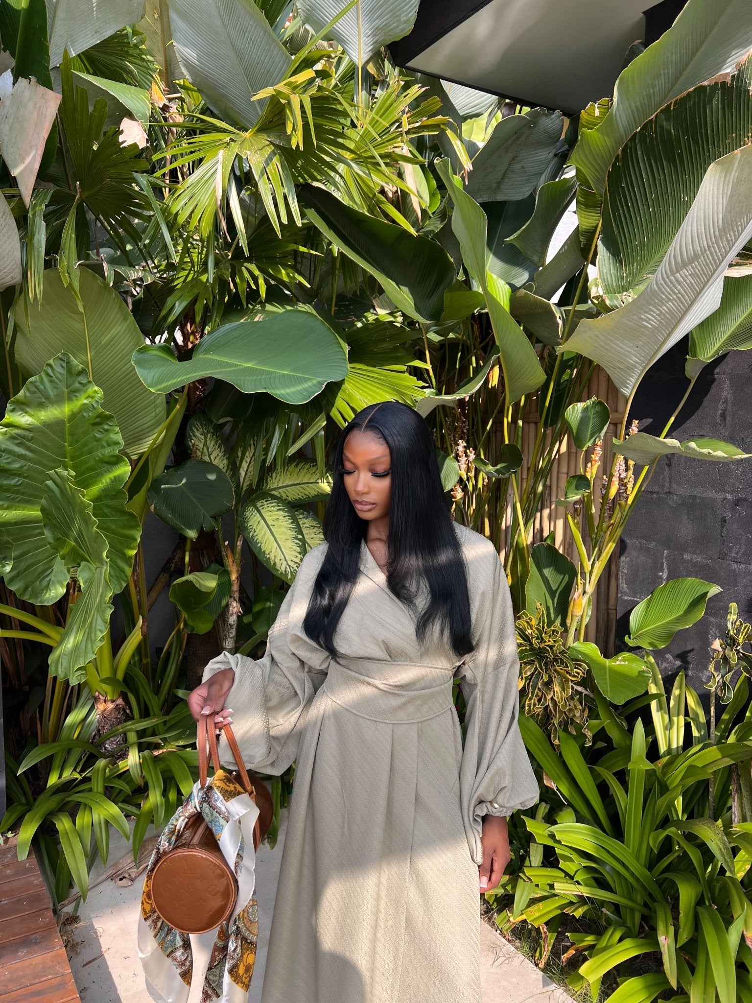 Kimono Sofia Prestige Vert - TAHIRA