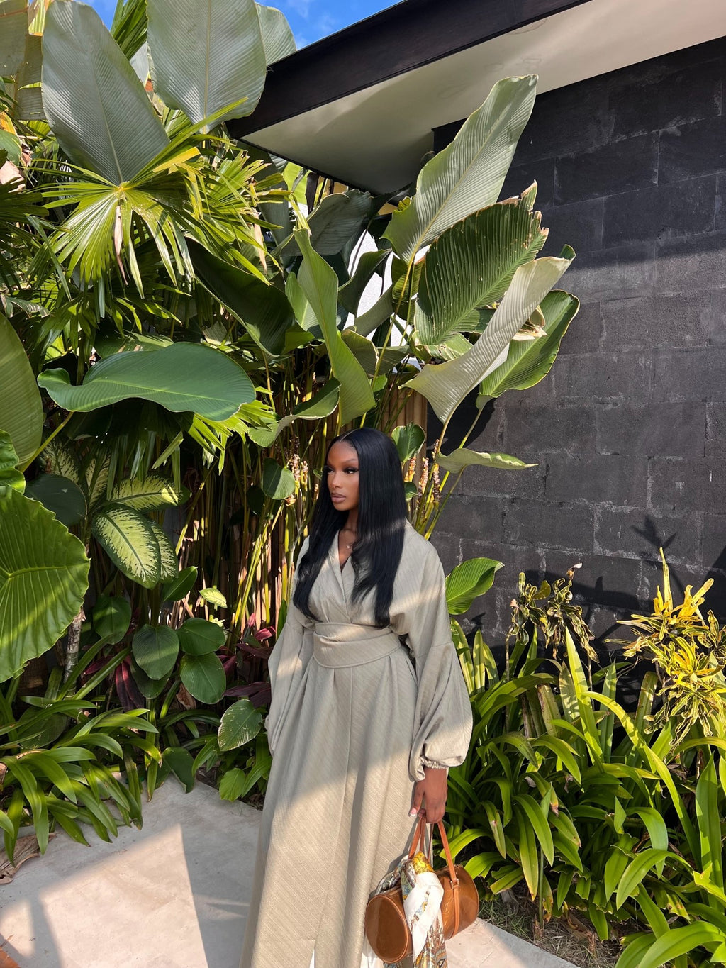 Kimono Sofia Prestige Vert - TAHIRA