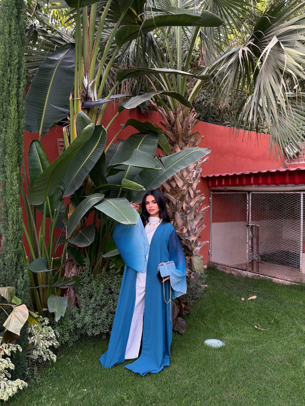 Kimono Yasmine Bleu roi - TAHIRA