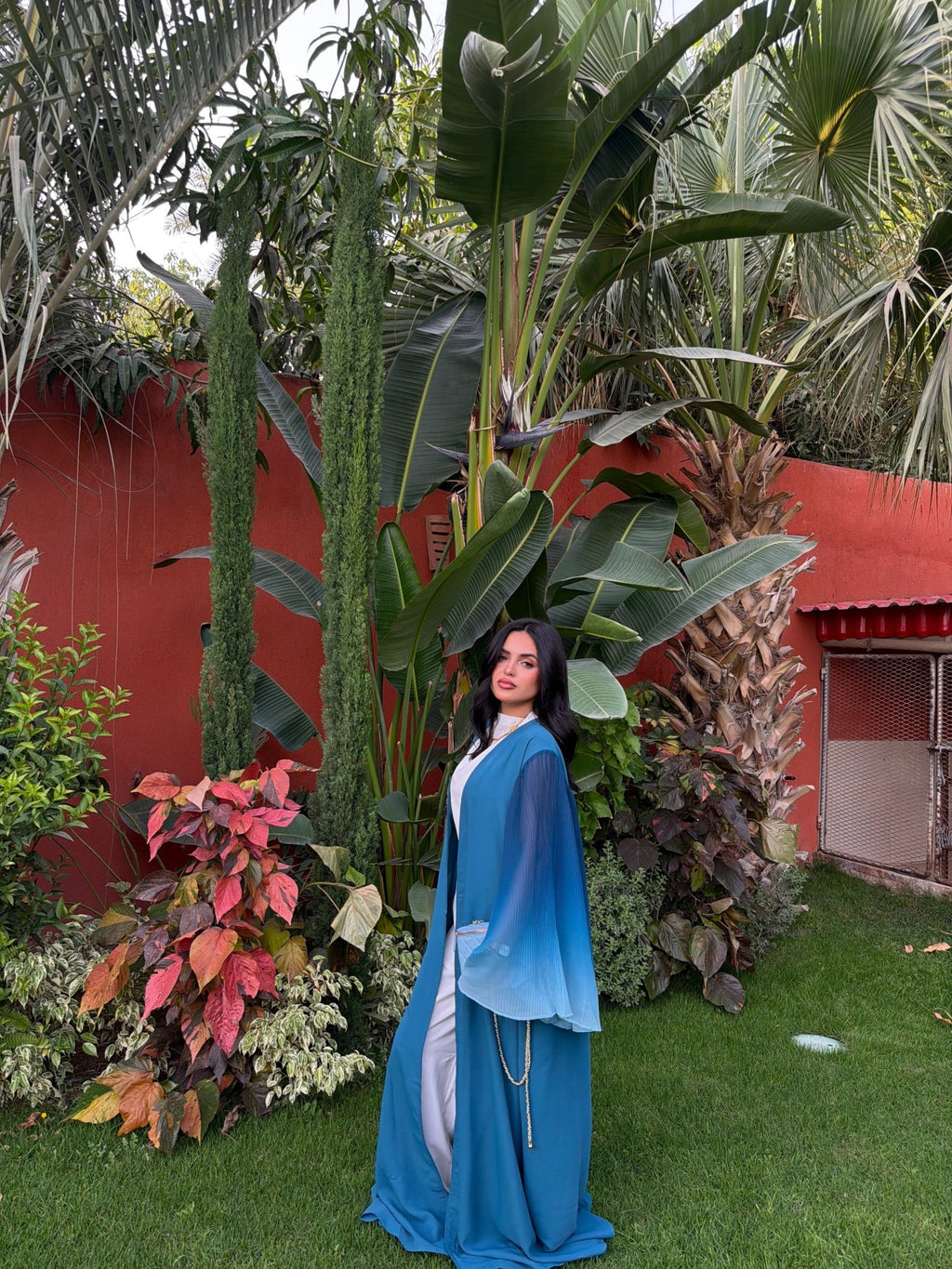 Kimono Yasmine Bleu roi - TAHIRA
