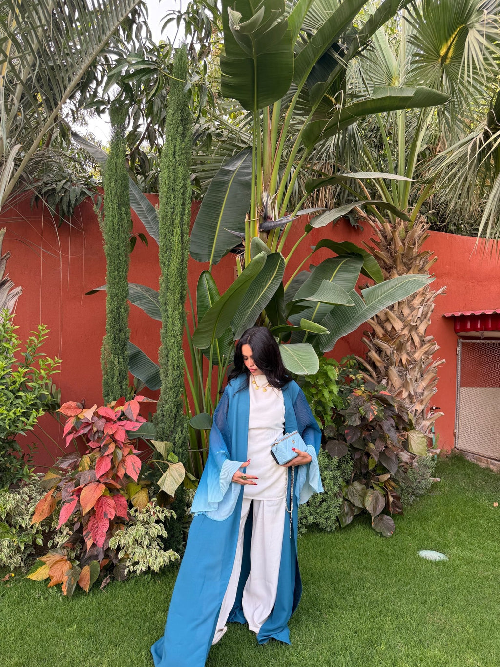 Kimono Yasmine Bleu roi - TAHIRA