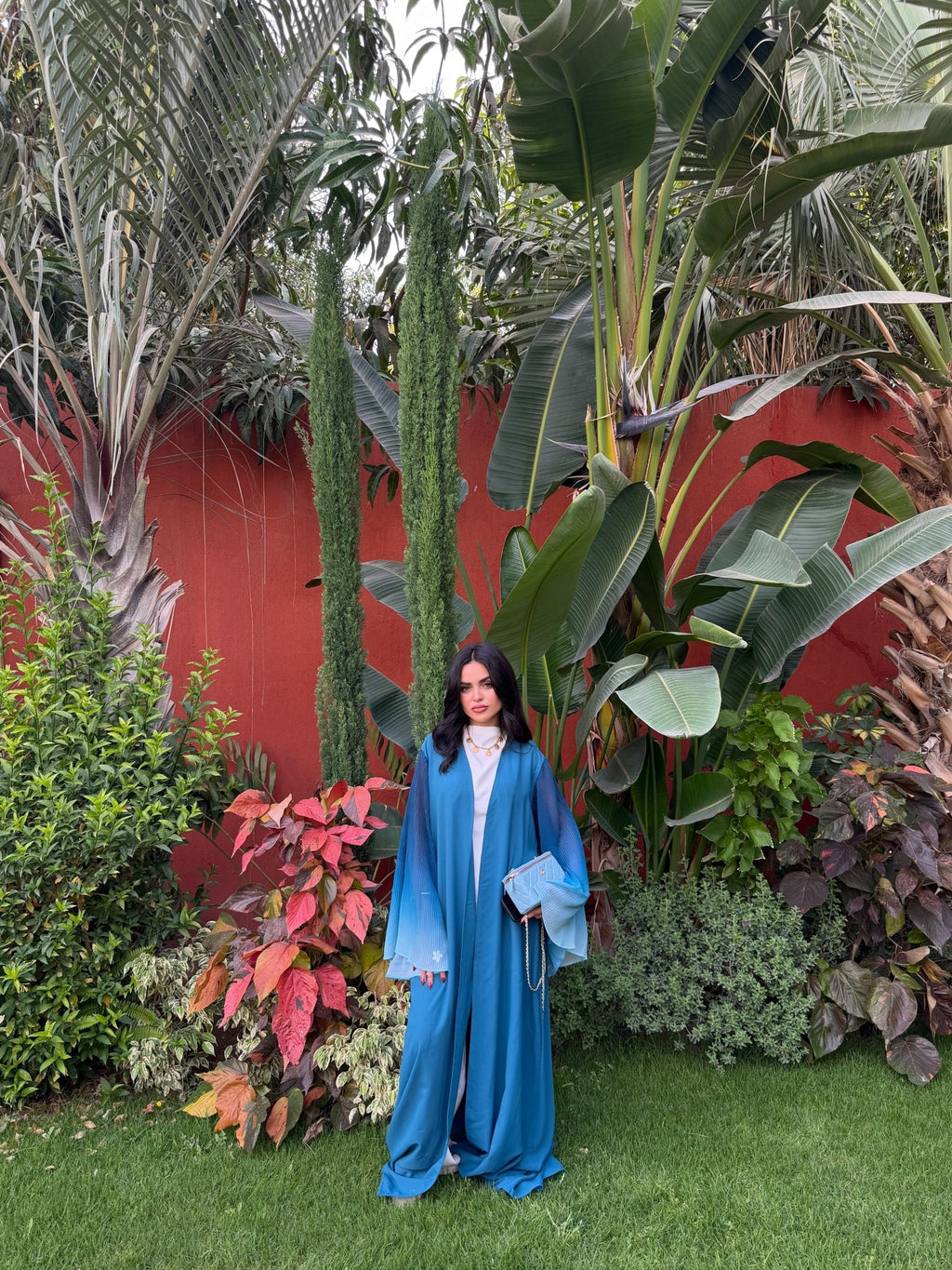 Kimono Yasmine Bleu roi - TAHIRA