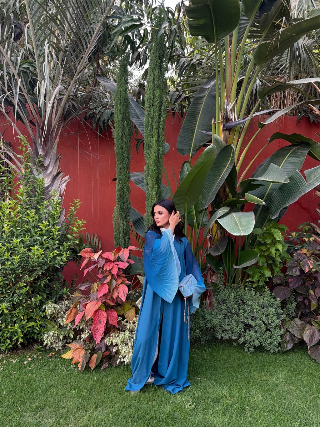 Kimono Yasmine Bleu roi - TAHIRA