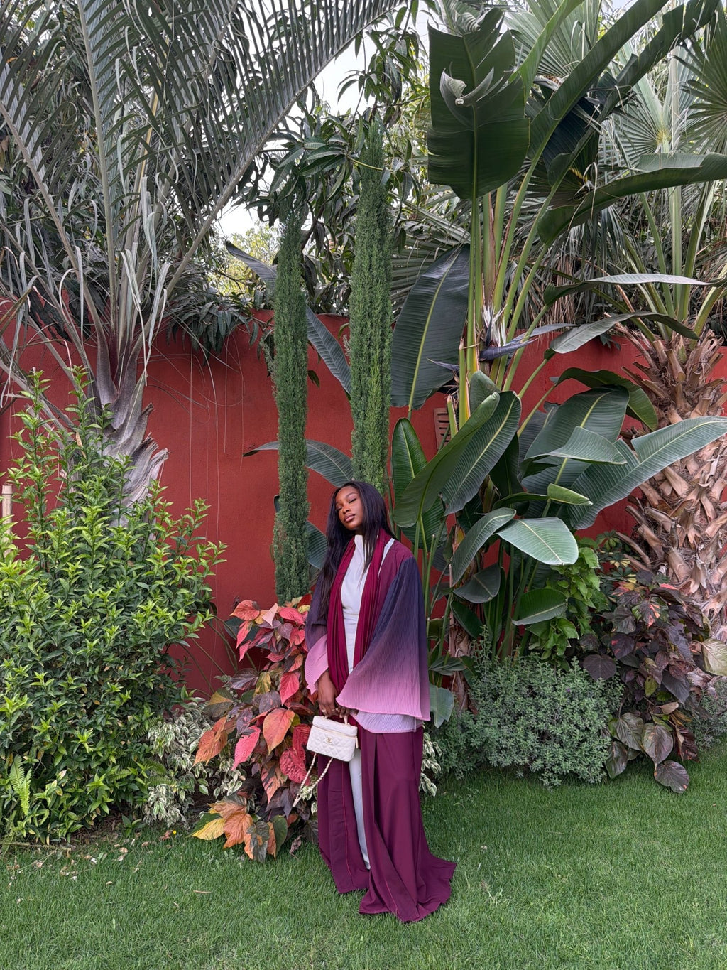 Kimono Yasmine Bordeaux - TAHIRA