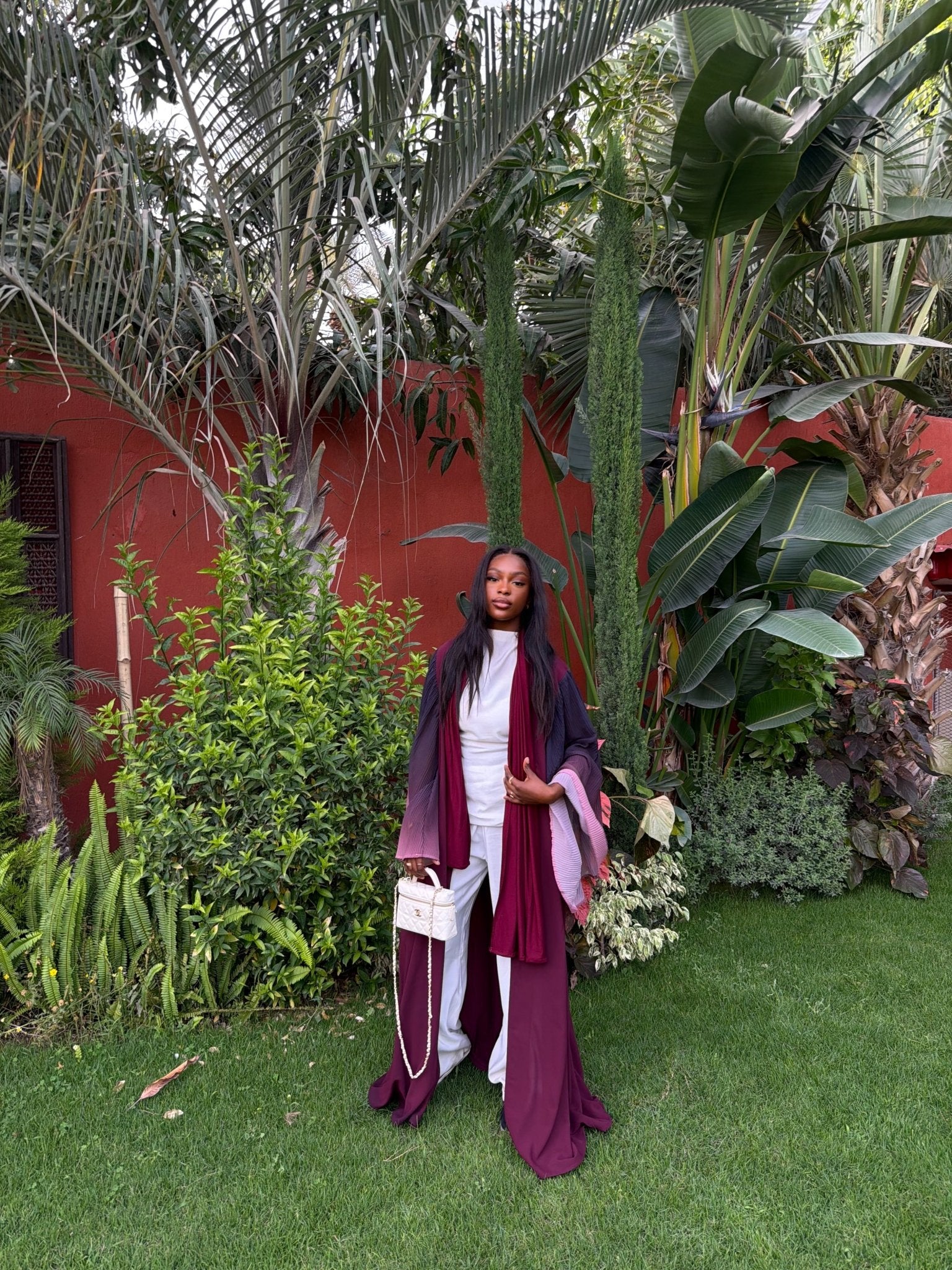 Kimono Yasmine Bordeaux - TAHIRA