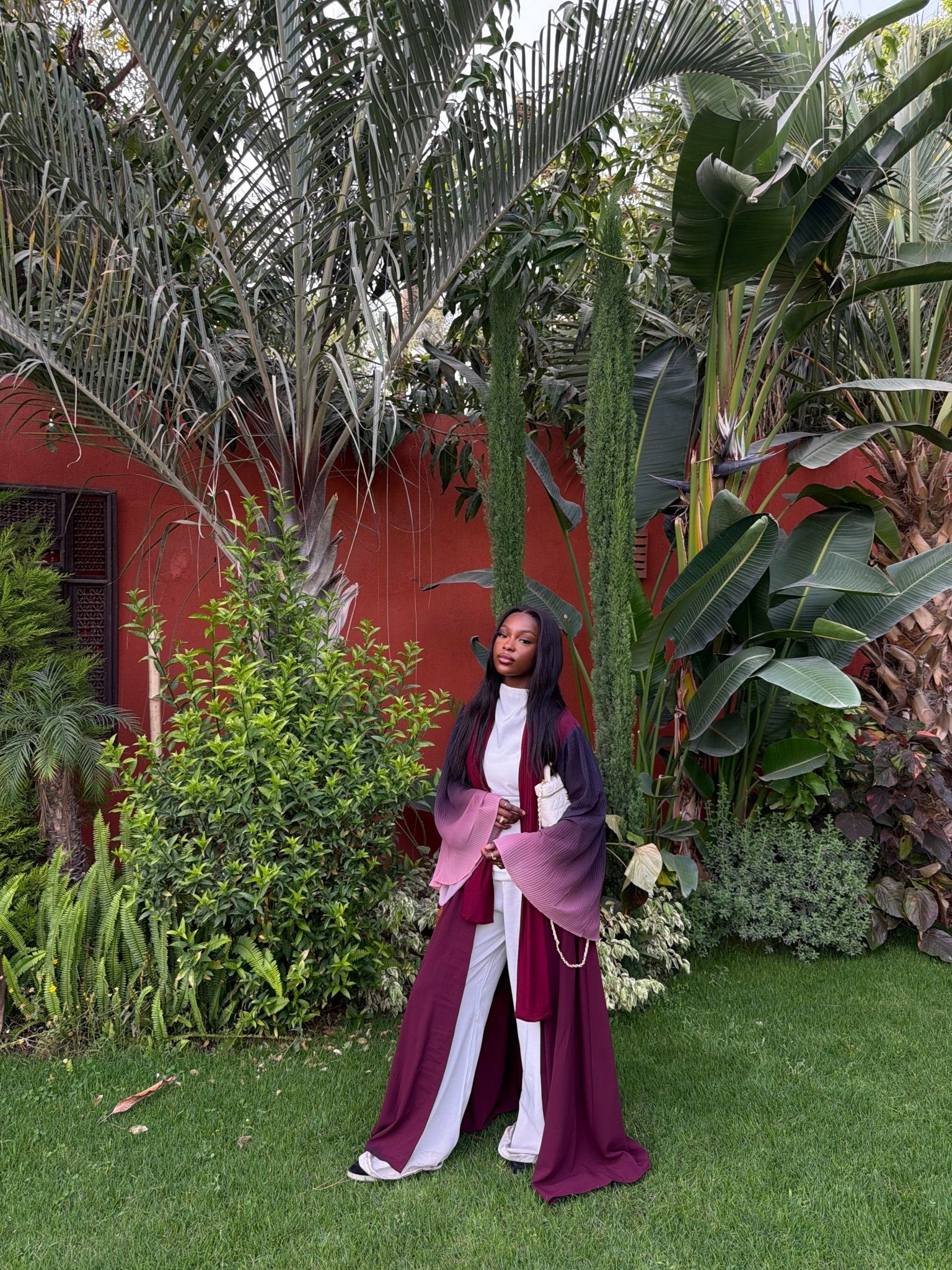 Kimono Yasmine Bordeaux - TAHIRA