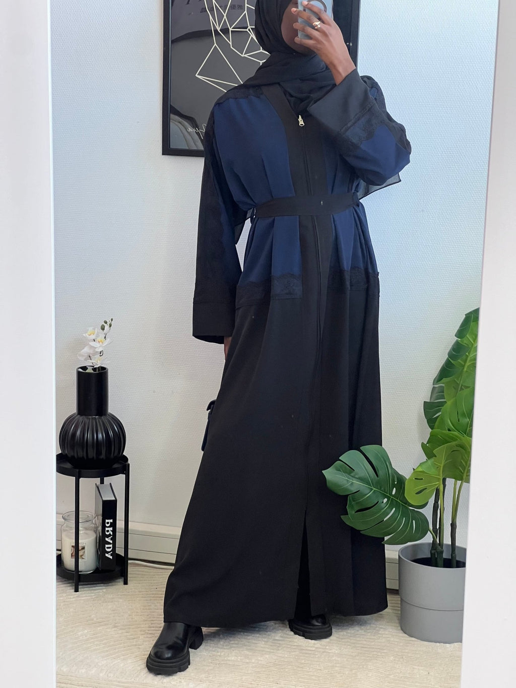 Kimono Zahira Bleu Marine - TAHIRA