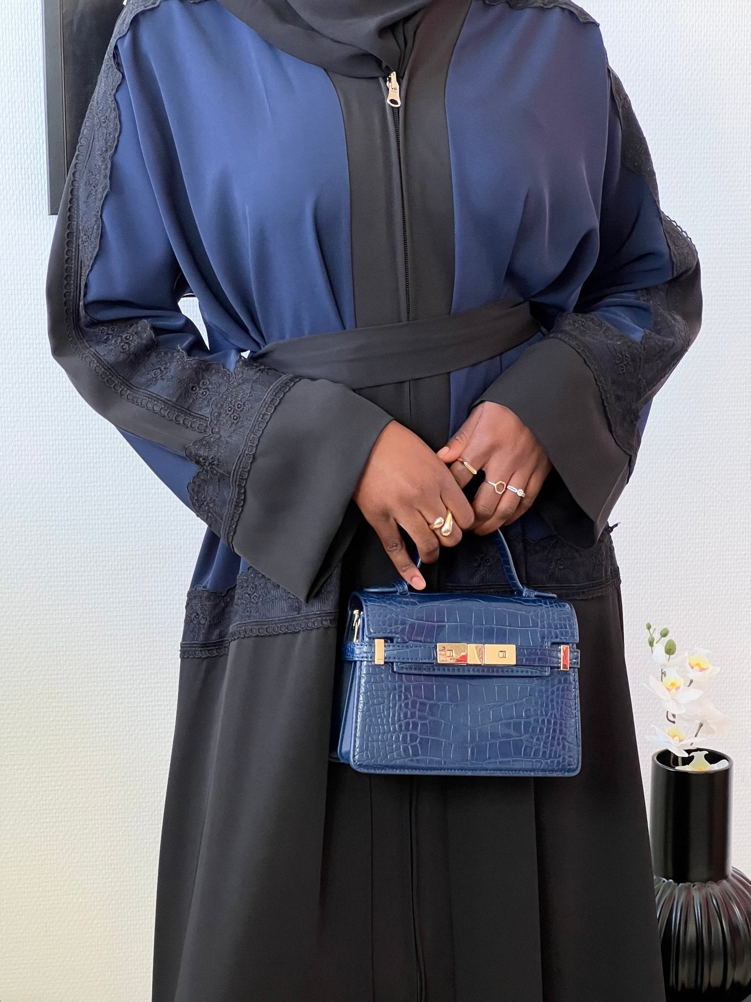 Kimono Zahira Bleu Marine - TAHIRA