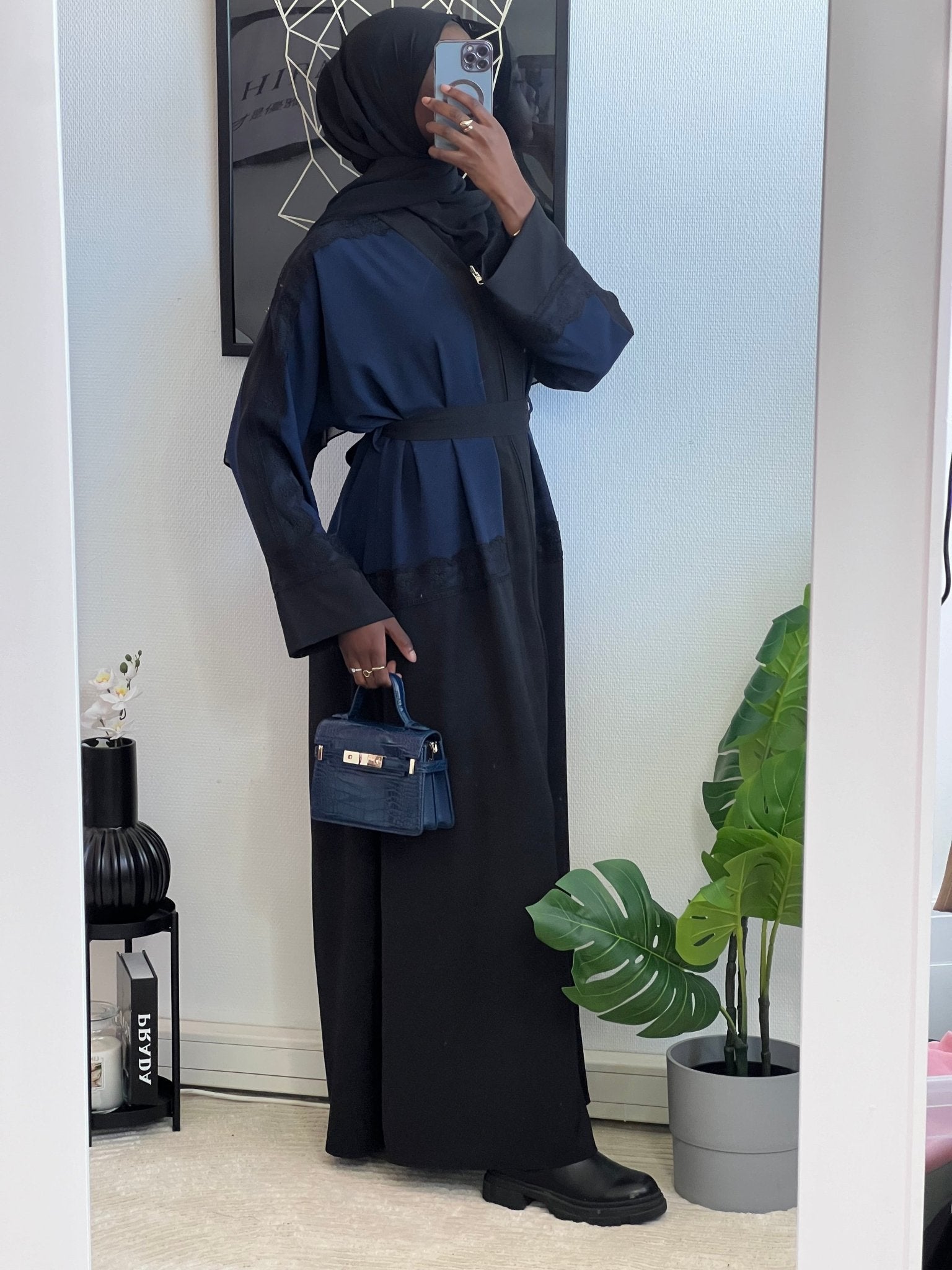 Kimono Zahira Bleu Marine - TAHIRA