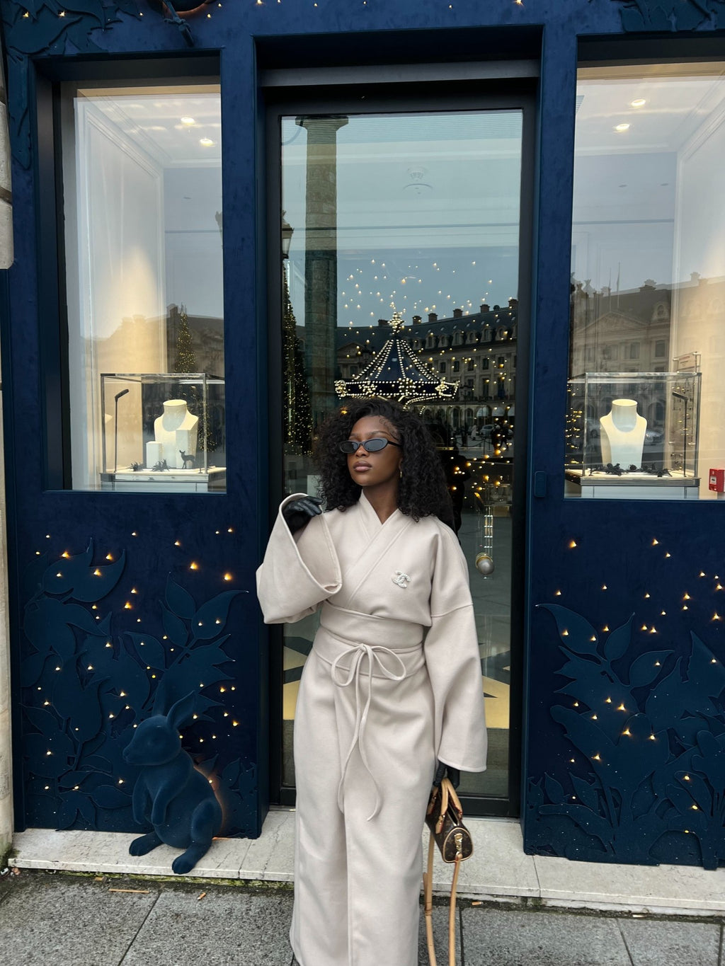 Manteau Aïko Beige ) - TAHIRA
