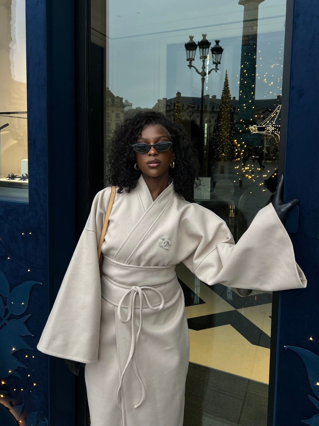 Manteau Aïko Beige ) - TAHIRA