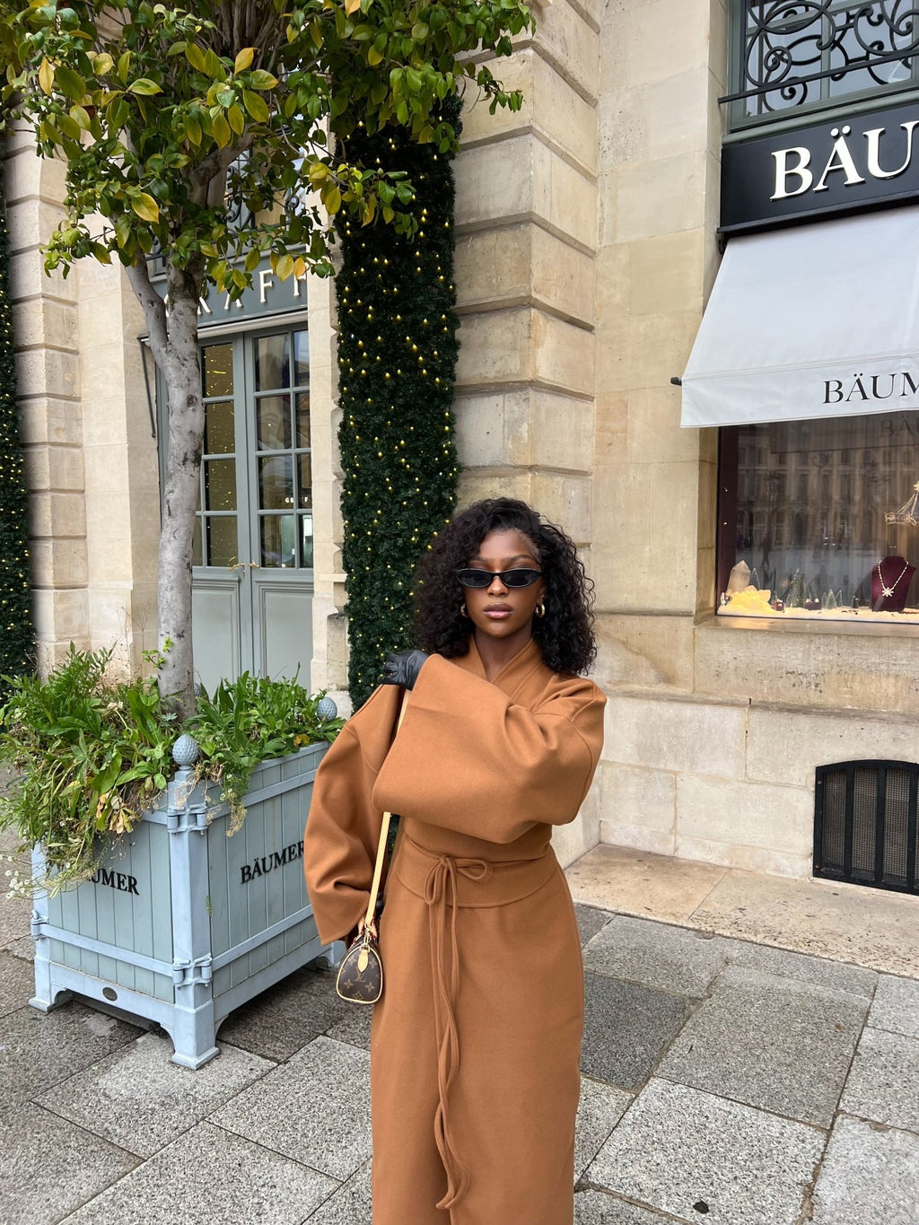 Manteau Aïko Marron Camel - TAHIRA