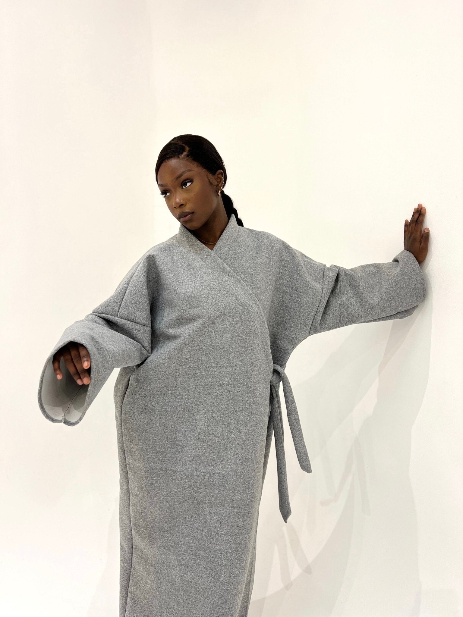 Manteau Clara Gris Souris - TAHIRA