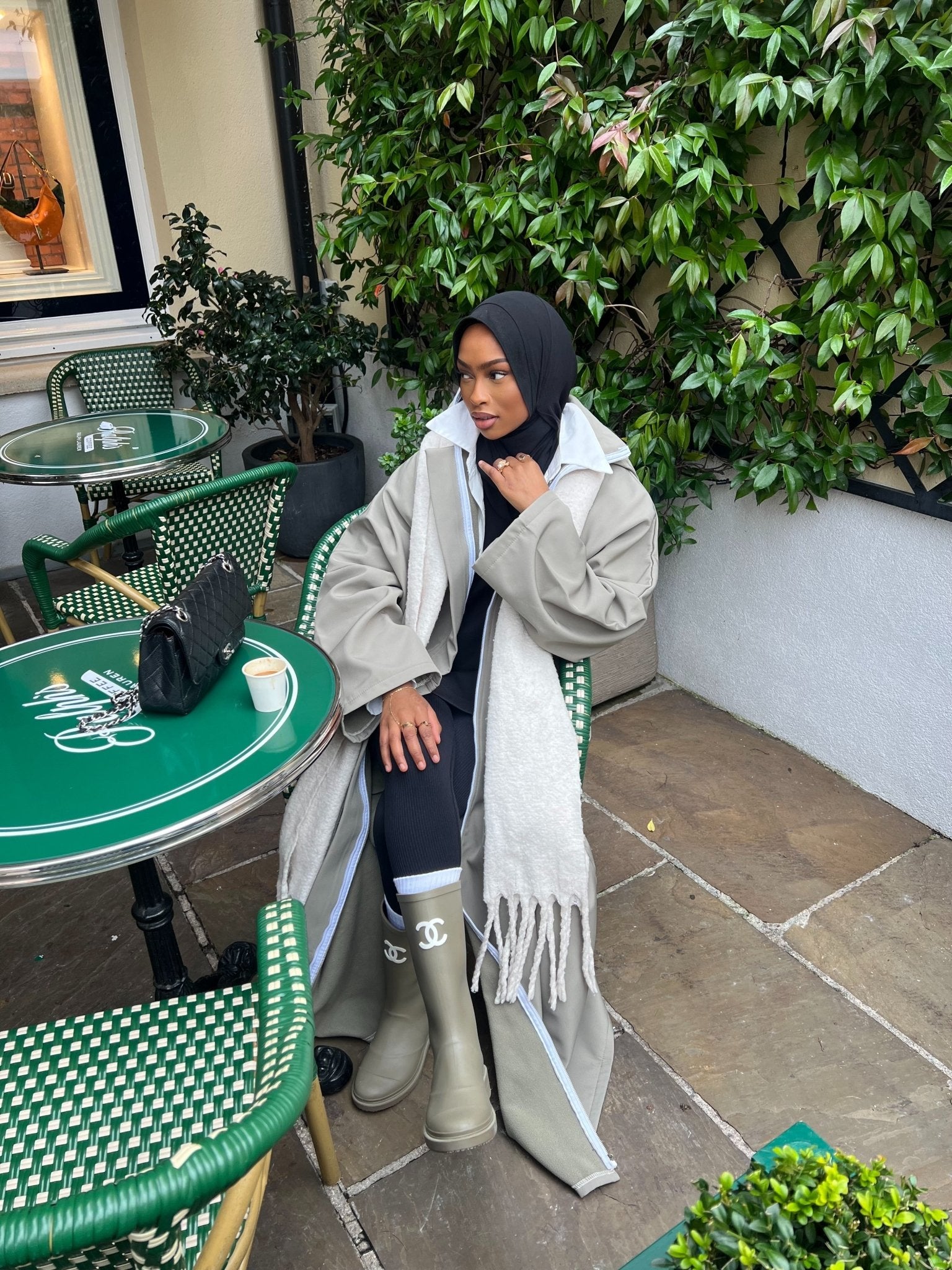 Manteau Kunashi Vert Kaki - TAHIRA