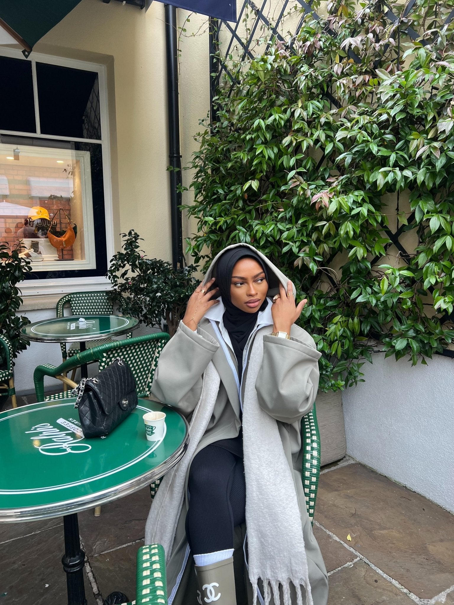 Manteau Kunashi Vert Kaki - TAHIRA