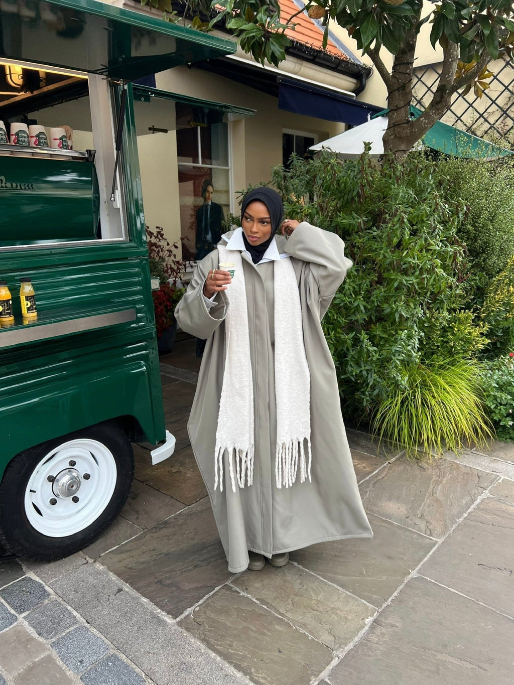 Manteau Kunashi Vert Kaki - TAHIRA