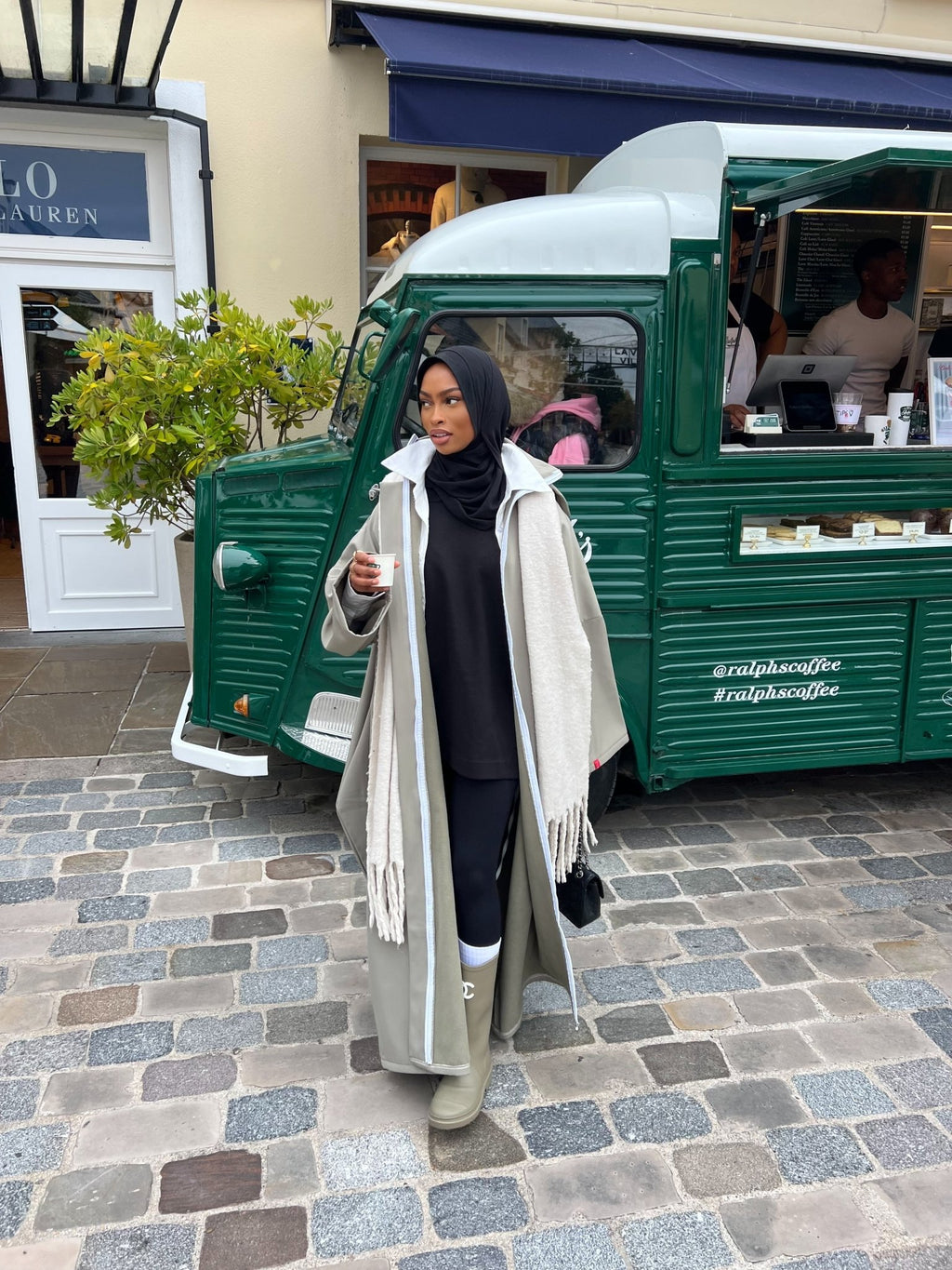 Manteau Kunashi Vert Kaki - TAHIRA