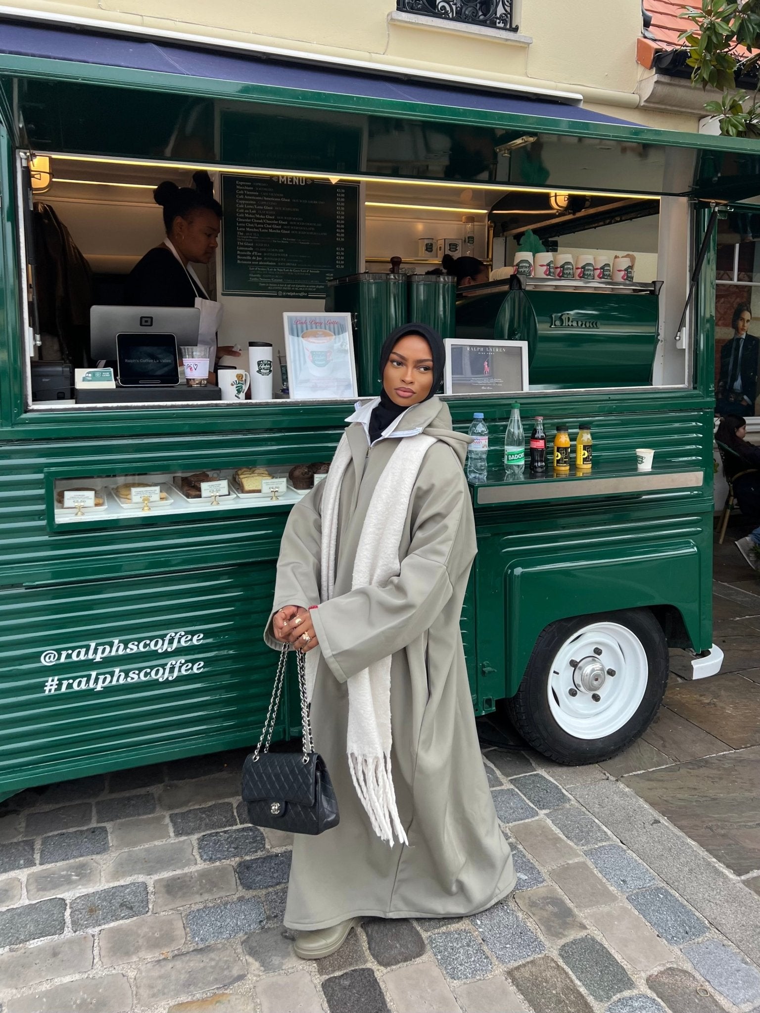 Manteau Kunashi Vert Kaki - TAHIRA