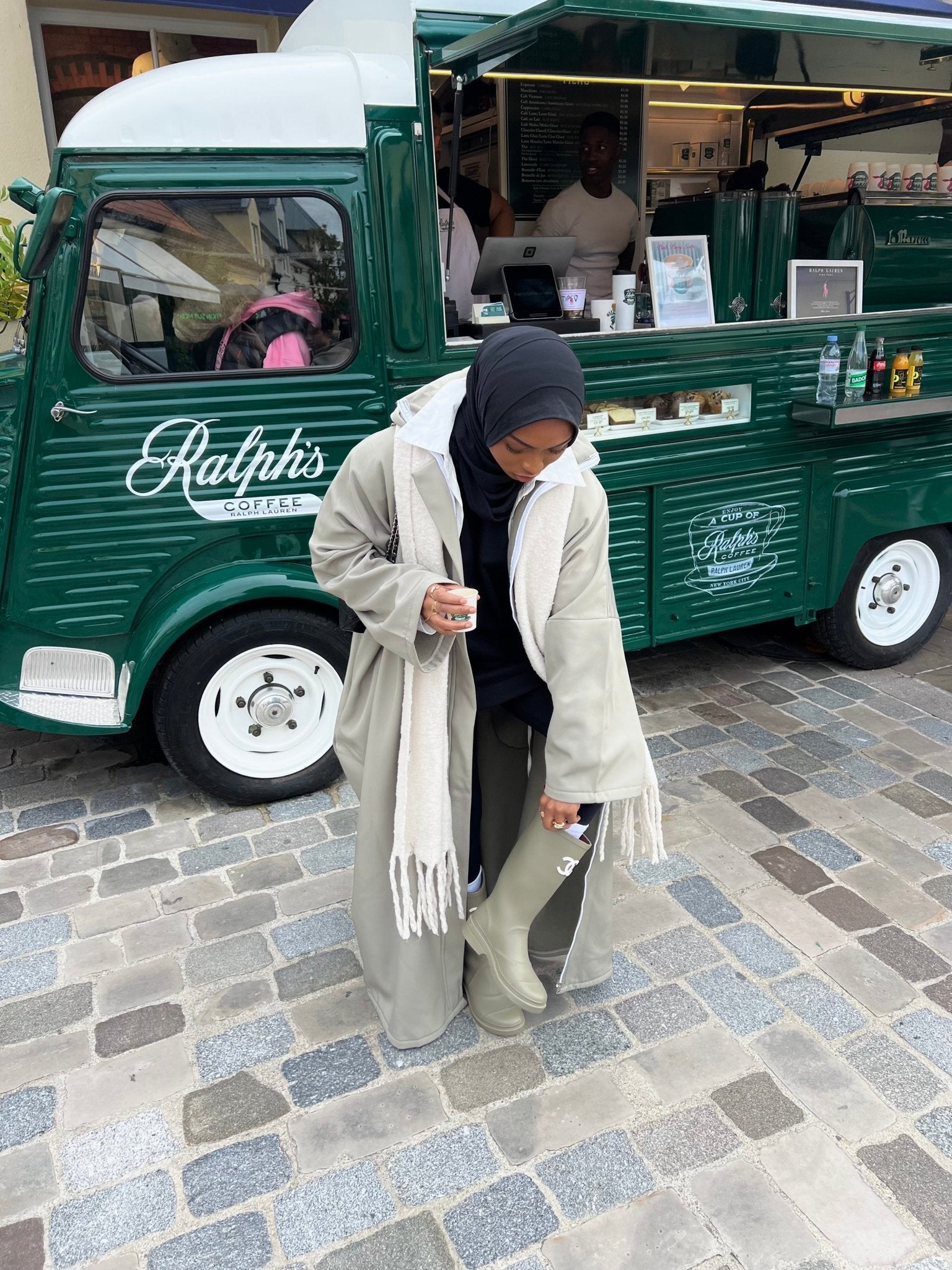 Manteau Kunashi Vert Kaki - TAHIRA