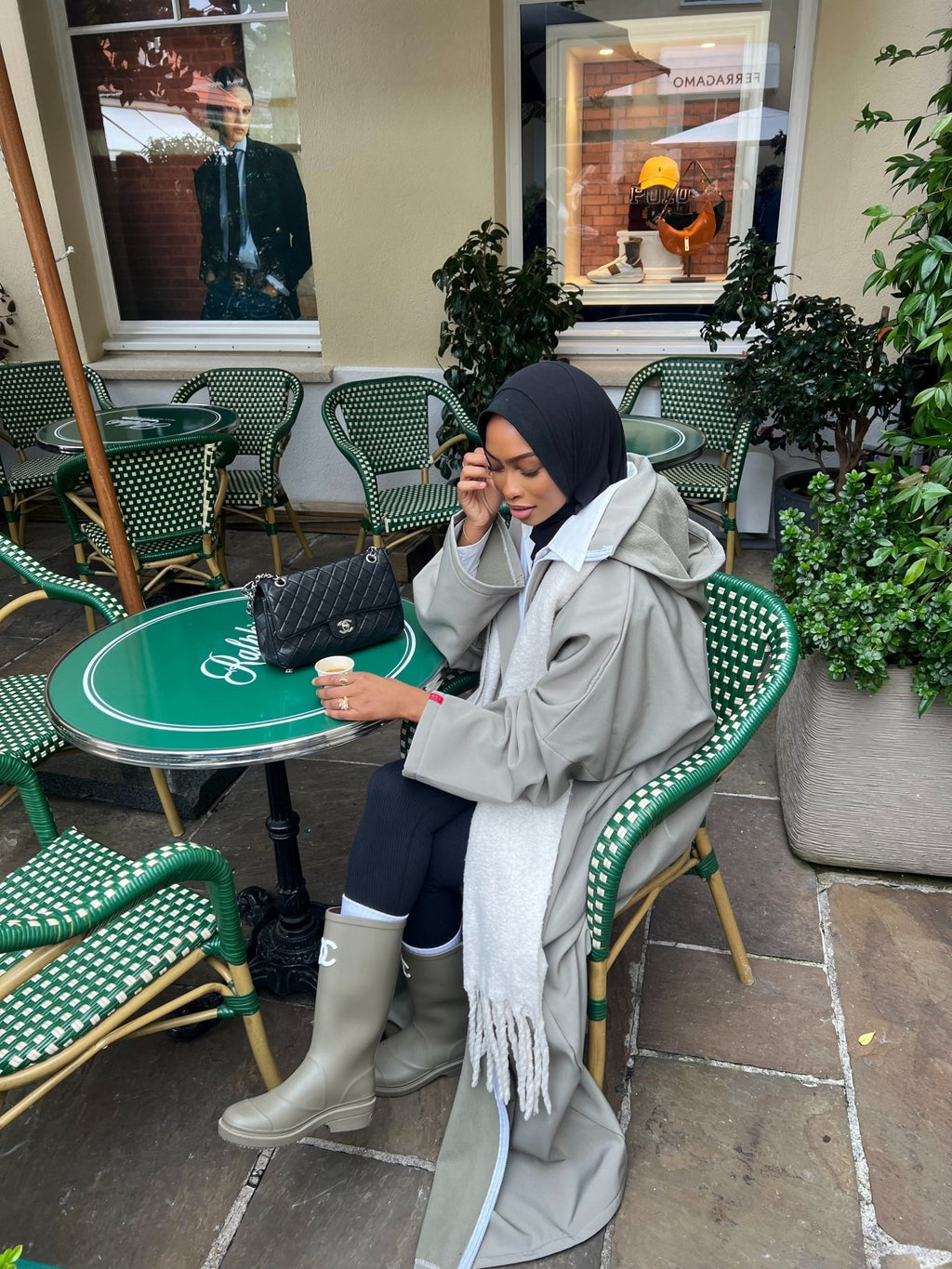 Manteau Kunashi Vert Kaki - TAHIRA