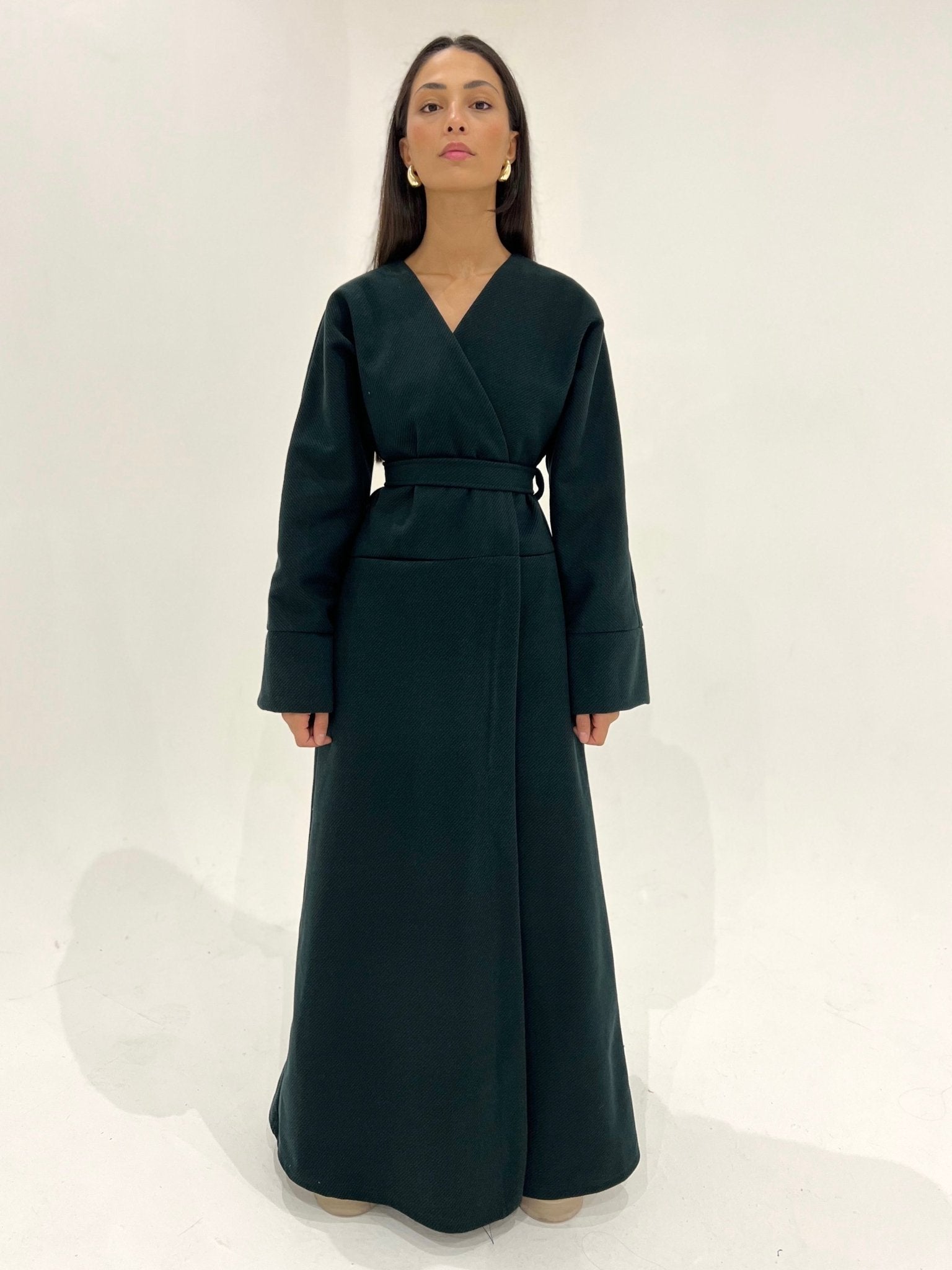 Manteau Lydia Émeraude - TAHIRA