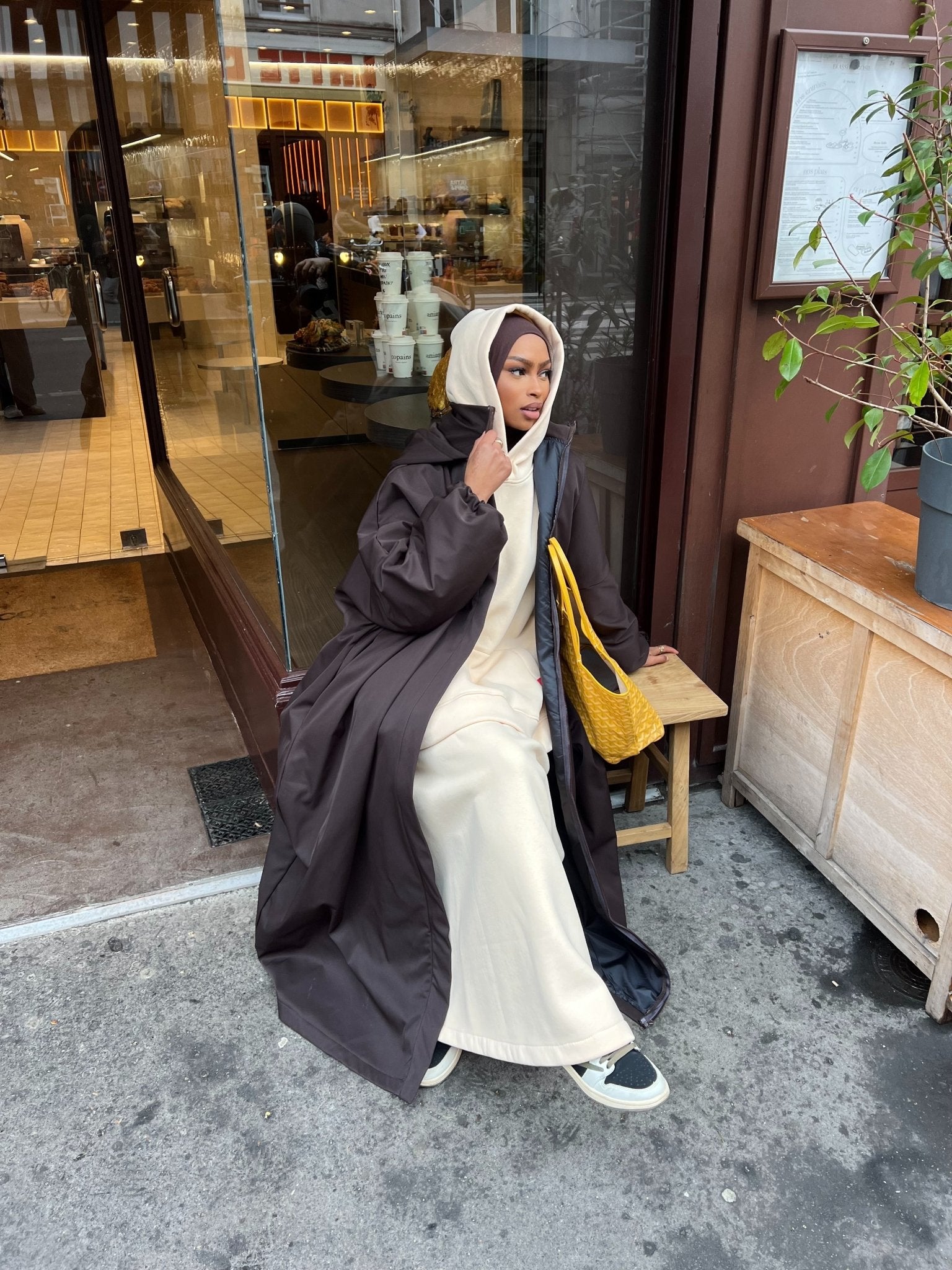 Manteau Sakurai Kunashi Version 2 Marron - TAHIRA