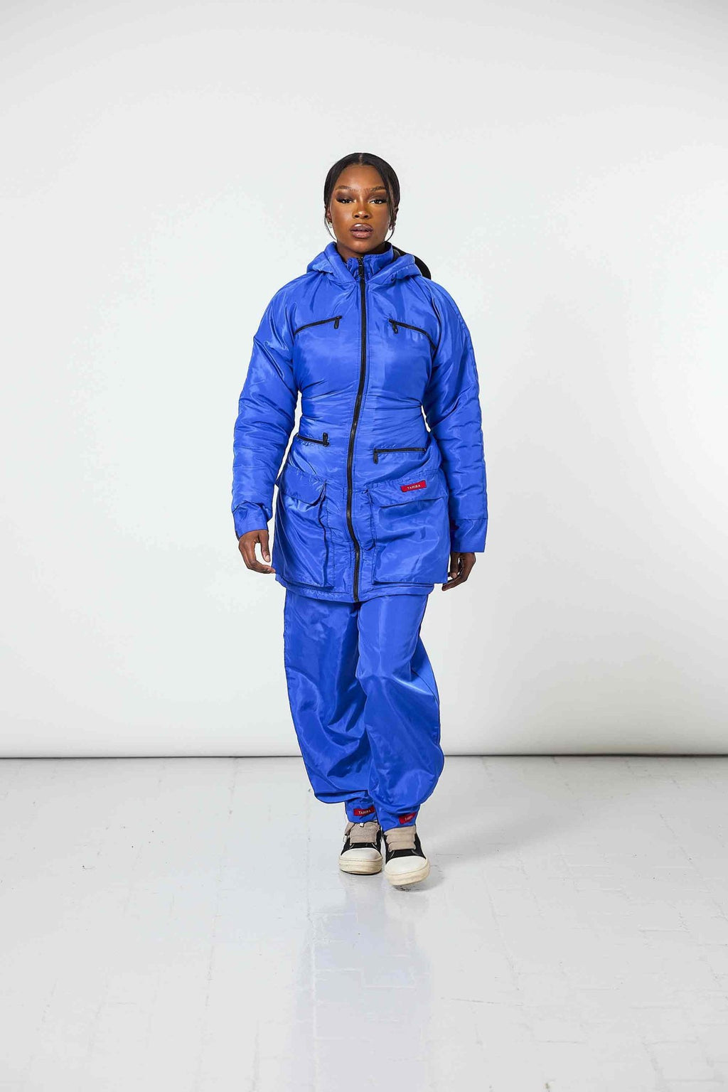 Manteau Snow + Pantalon Offert Bleu Roi - TAHIRA