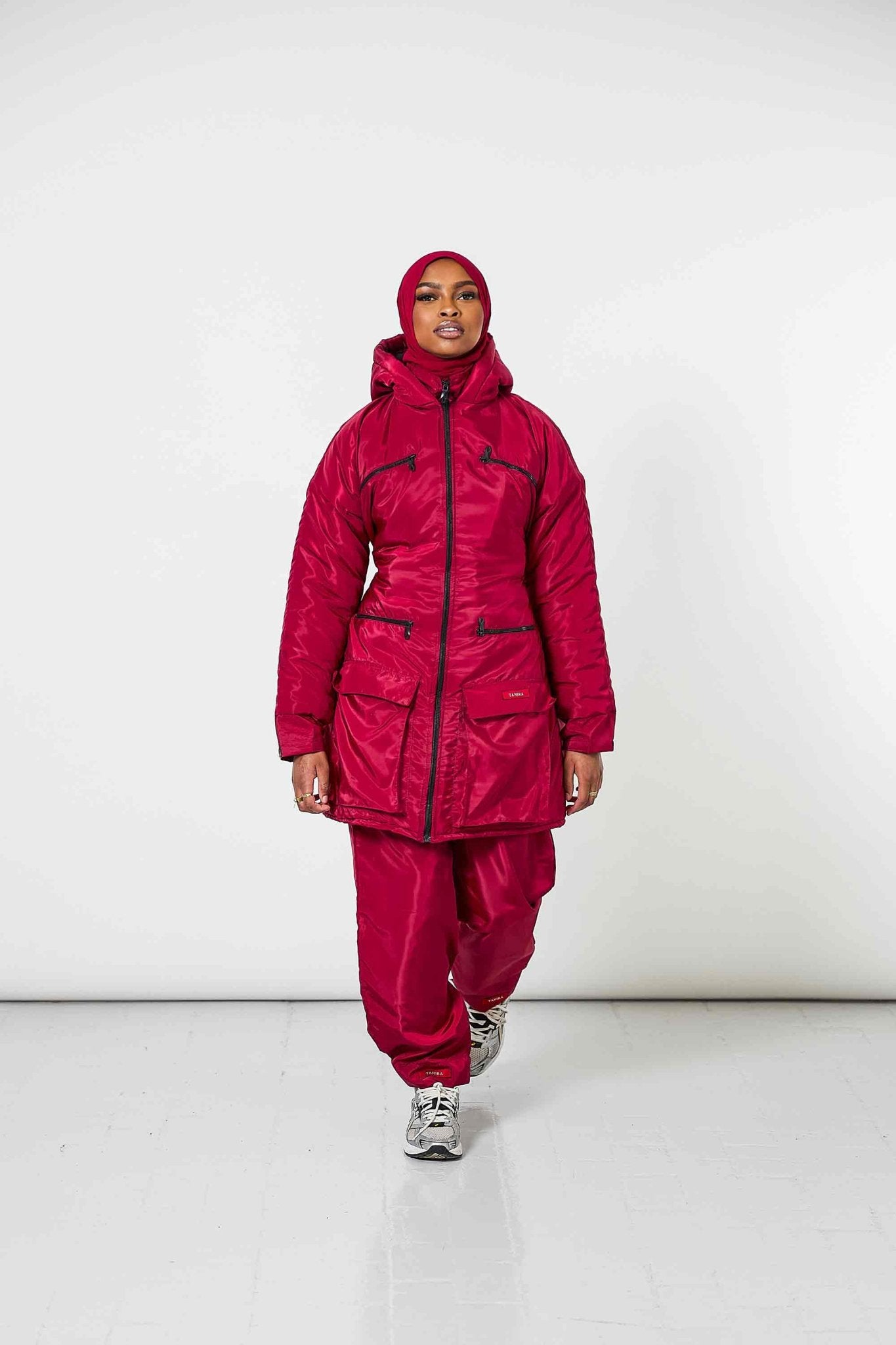 Manteau Snow + Pantalon Offert Rouge - TAHIRA