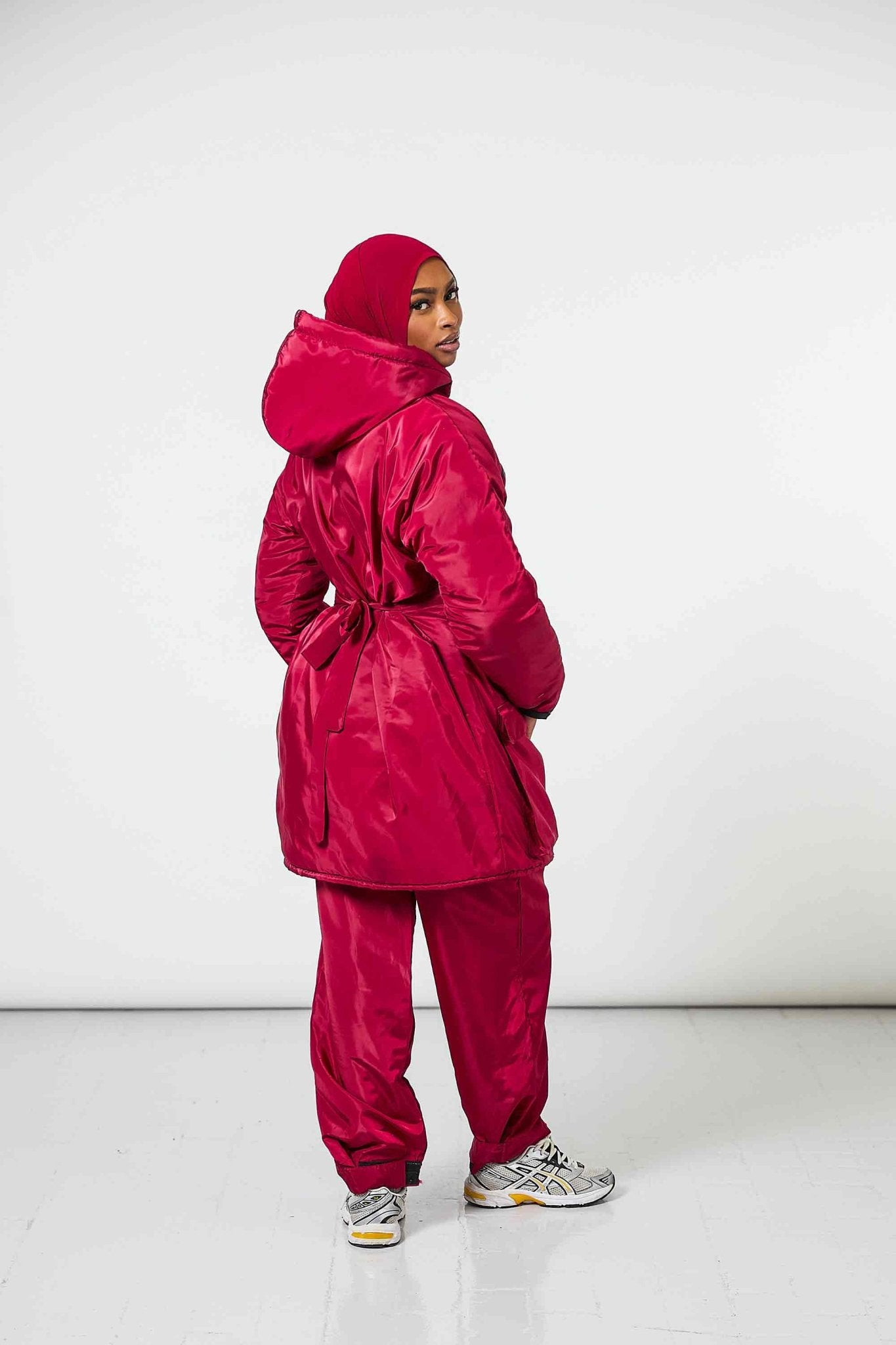 Manteau Snow + Pantalon Offert Rouge - TAHIRA
