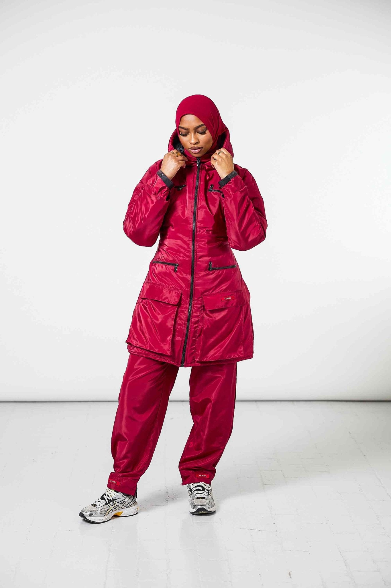Manteau Snow + Pantalon Offert Rouge - TAHIRA