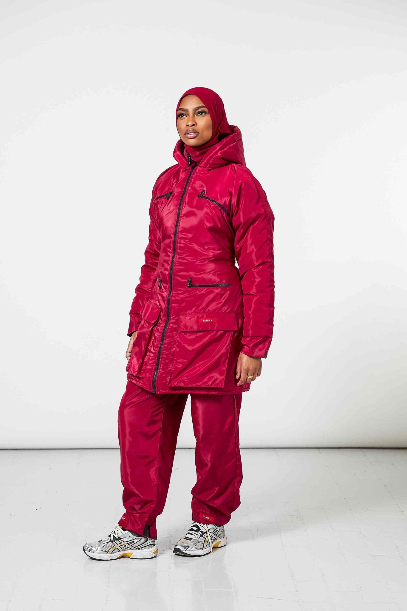 Manteau Snow + Pantalon Offert Rouge - TAHIRA