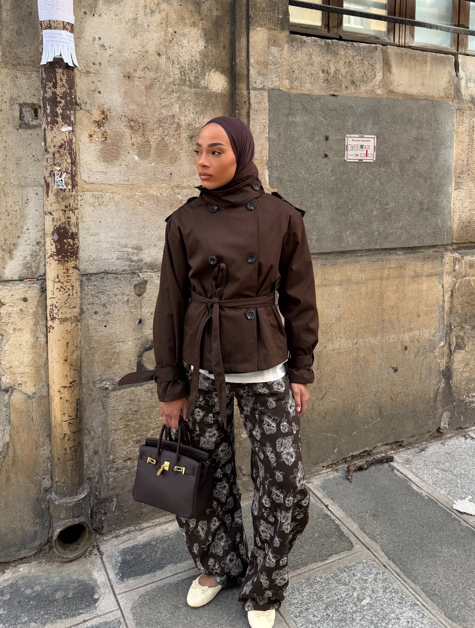 Pantalon Barrel Arama Marron - TAHIRA