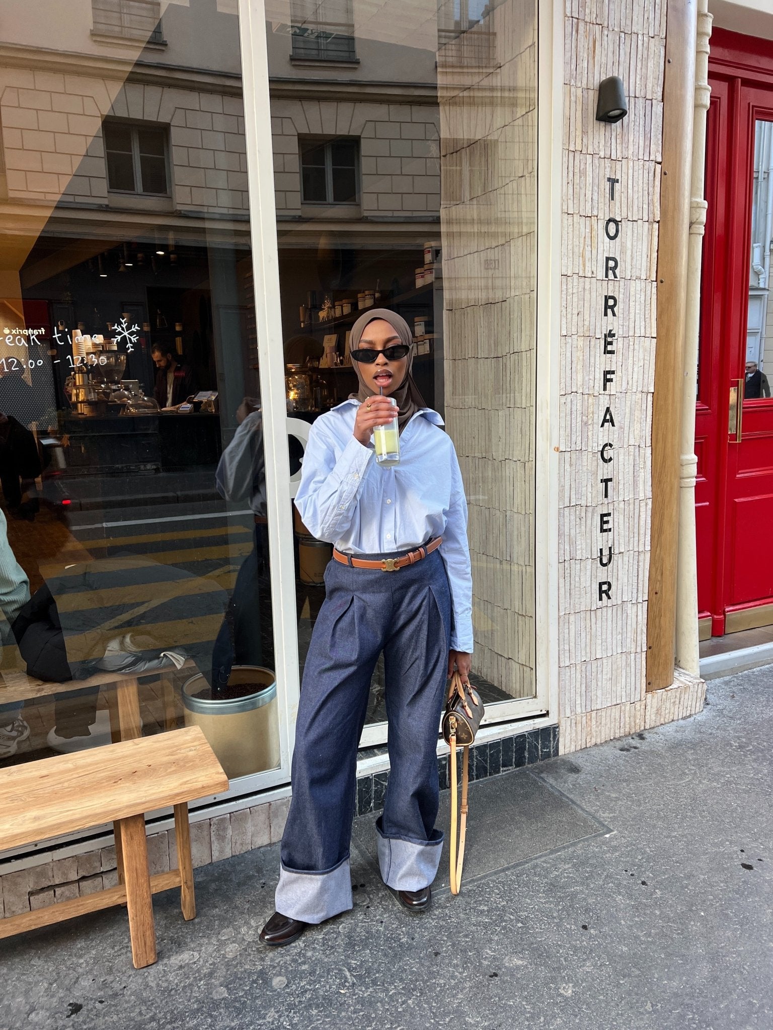 Pantalon Denim Bleu - TAHIRA