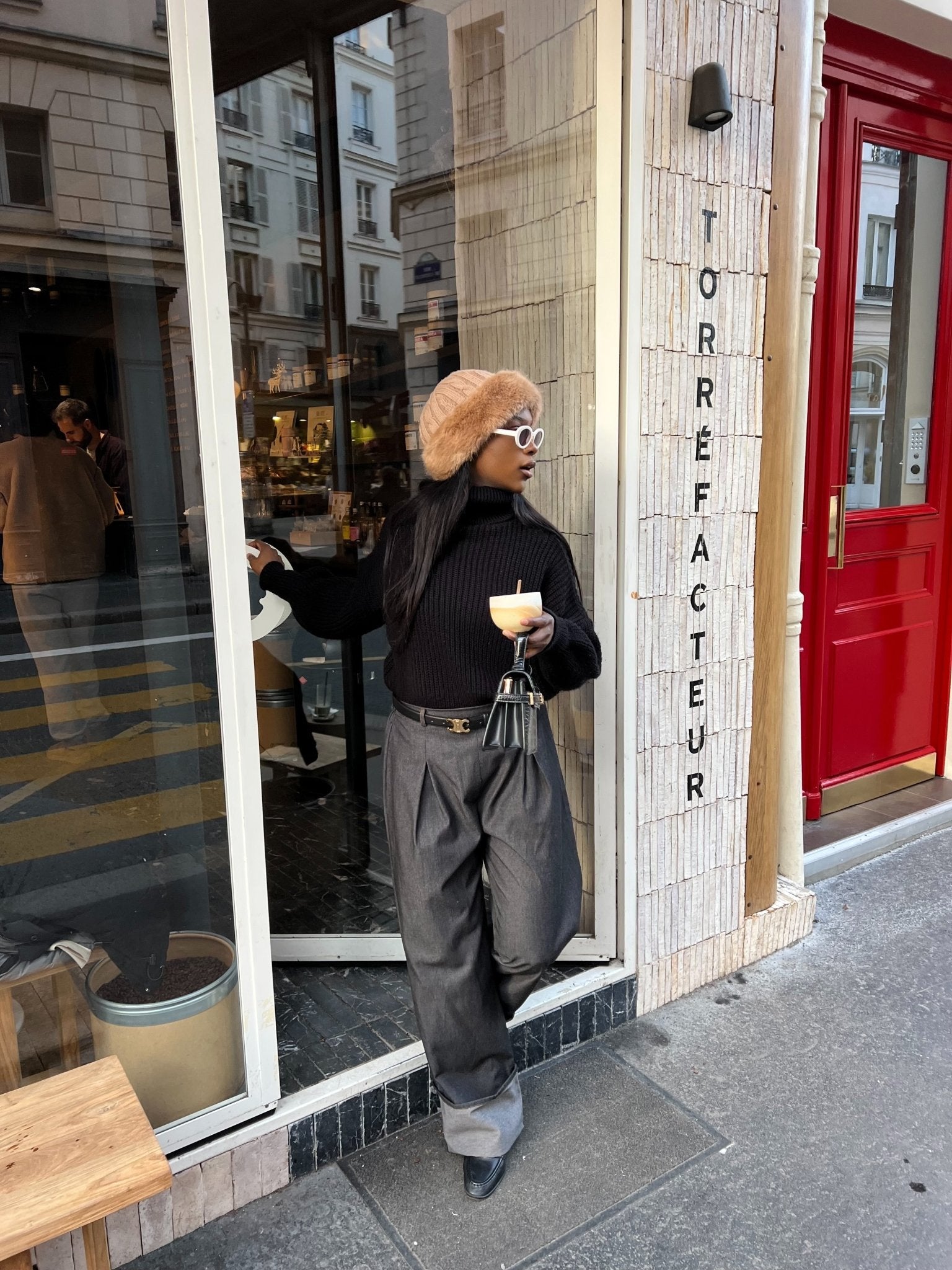 Pantalon Denim Noir - TAHIRA