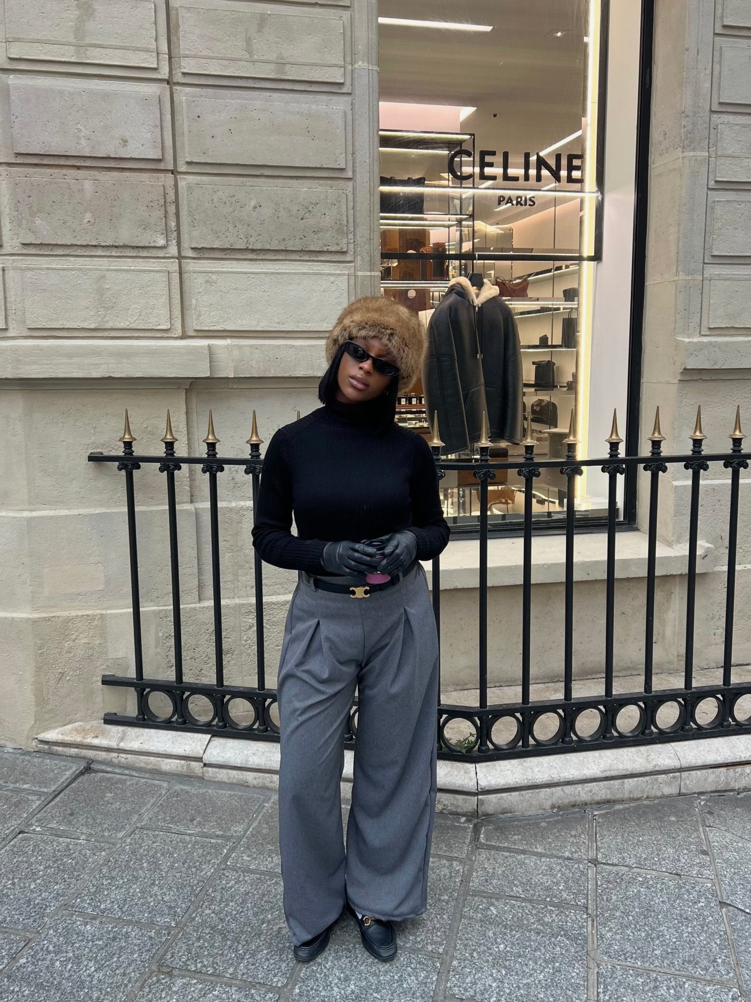 Pantalon Pince Gris - TAHIRA