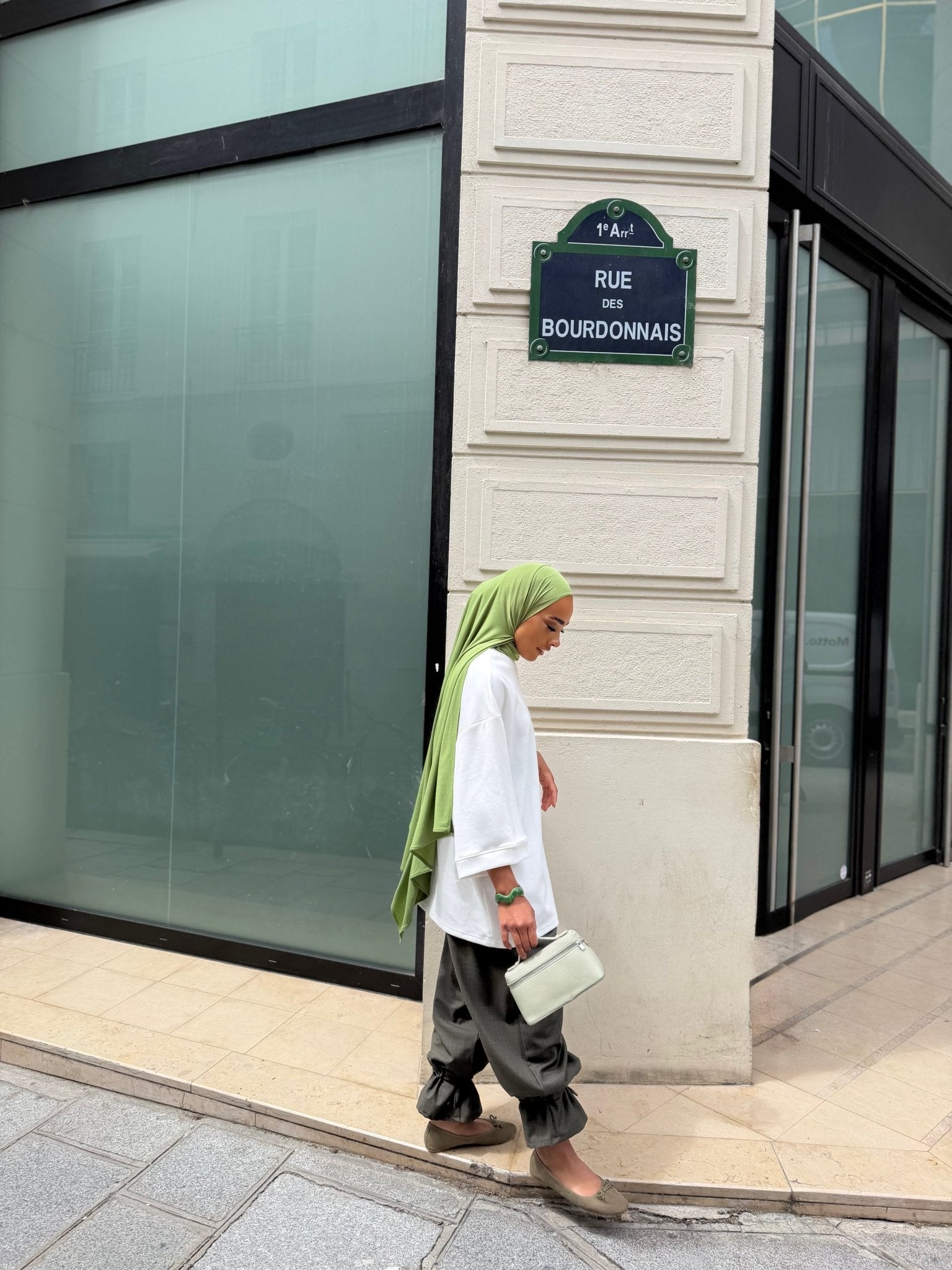 Pantalon Sana - Kaki foncé - TAHIRA
