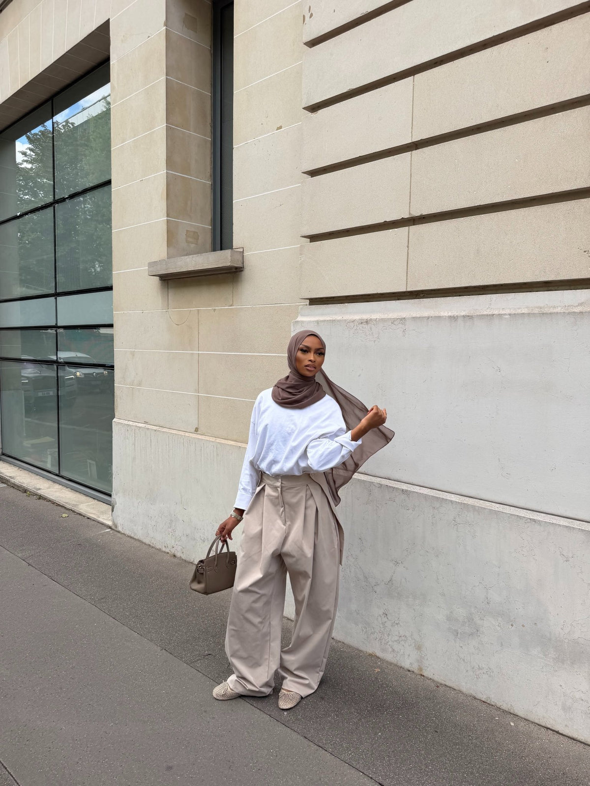 Pantalon Tanya - Beige Sable - TAHIRA