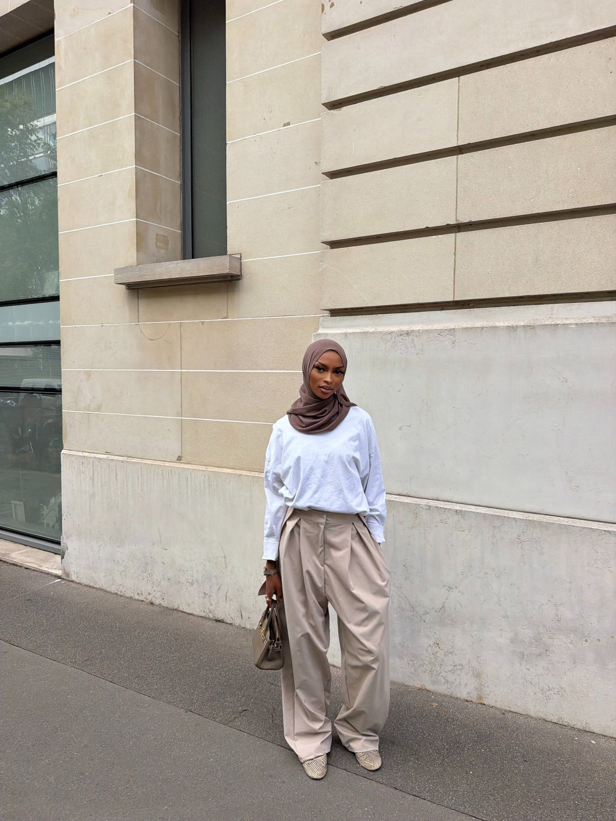 Pantalon Tanya - Beige Sable - TAHIRA