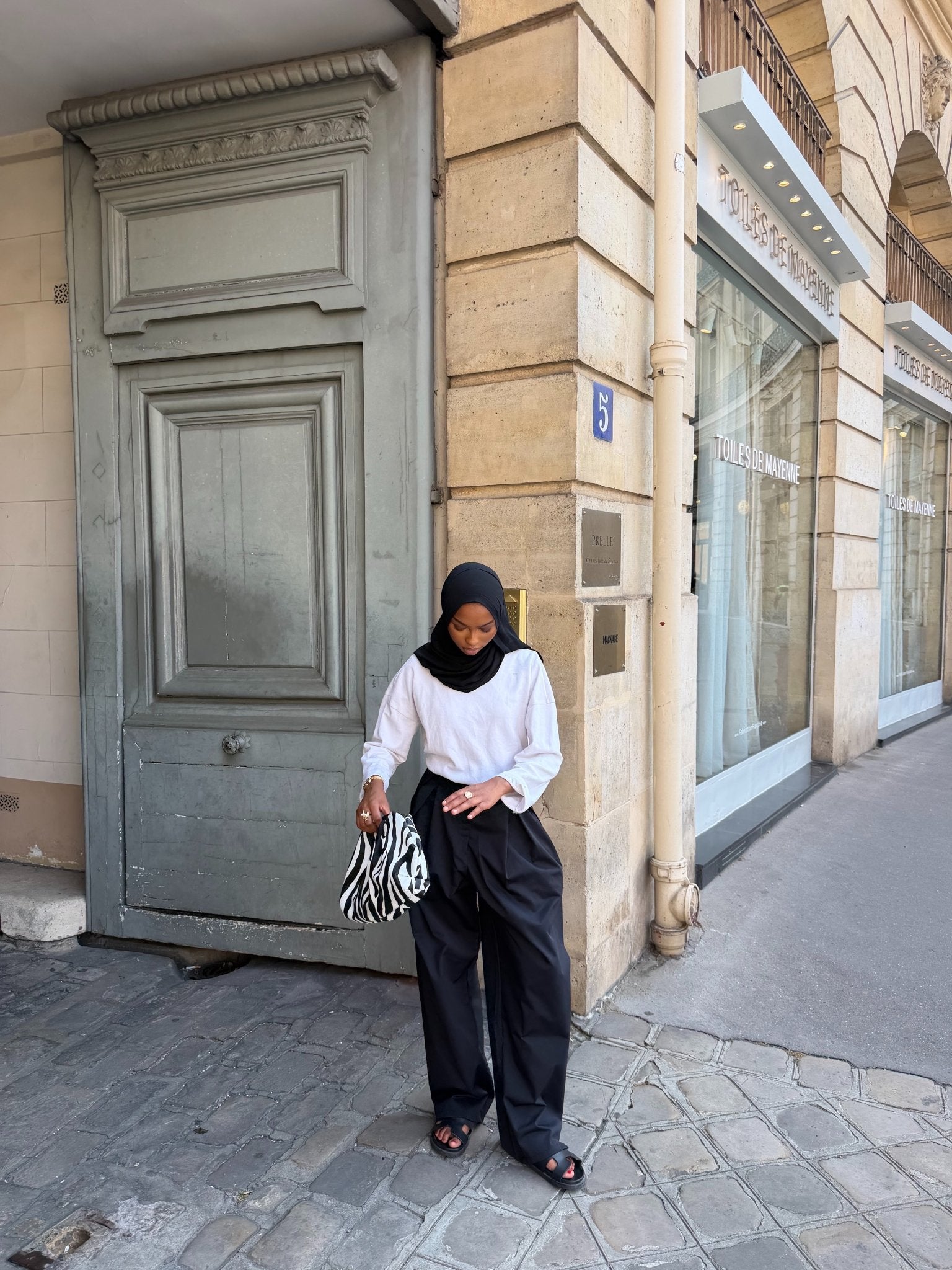 Pantalon Tanya Noir - TAHIRA
